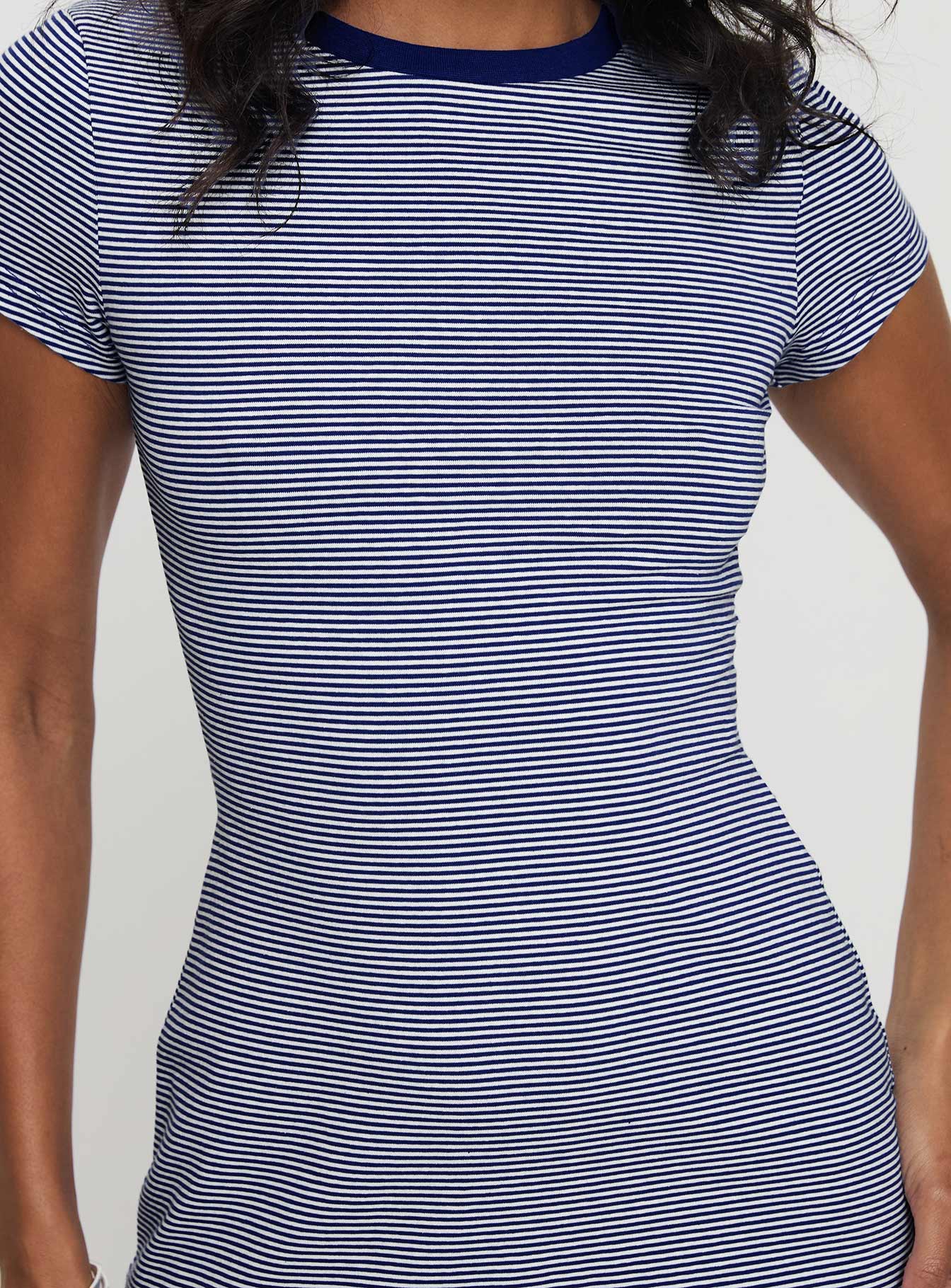 Lex Mini Dress Navy Stripe Buy Cheap Countdown Package