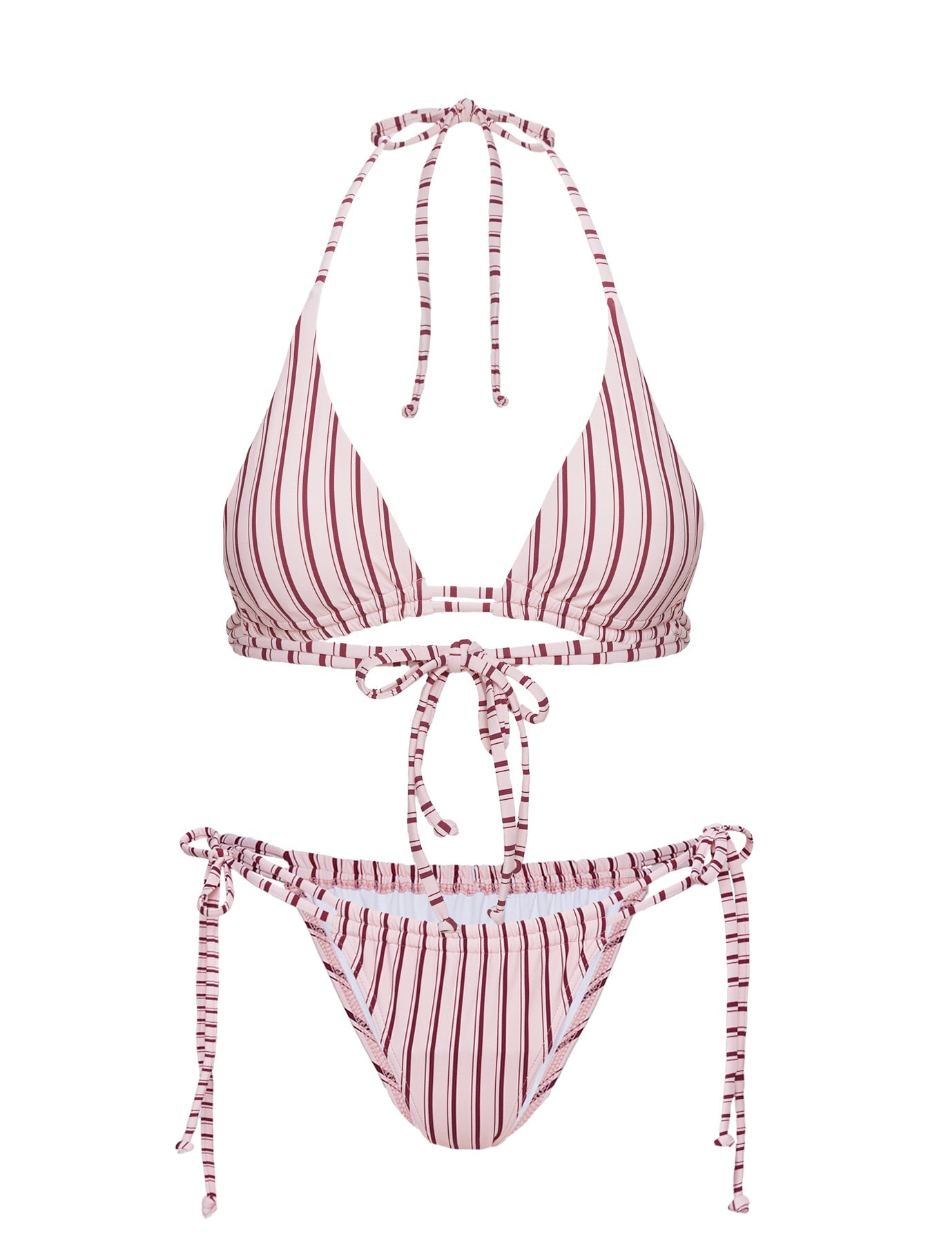 Seahaven Traingle Bikini Top Pink Stripe With Paypal Sale Online