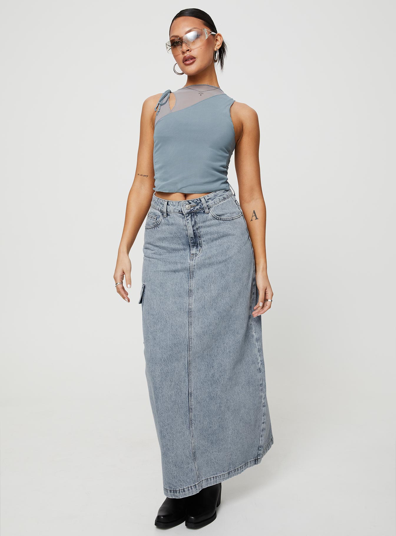 McGuane Denim Midi Skirt Petite Cheap Sale Low Pice Fee Shipping