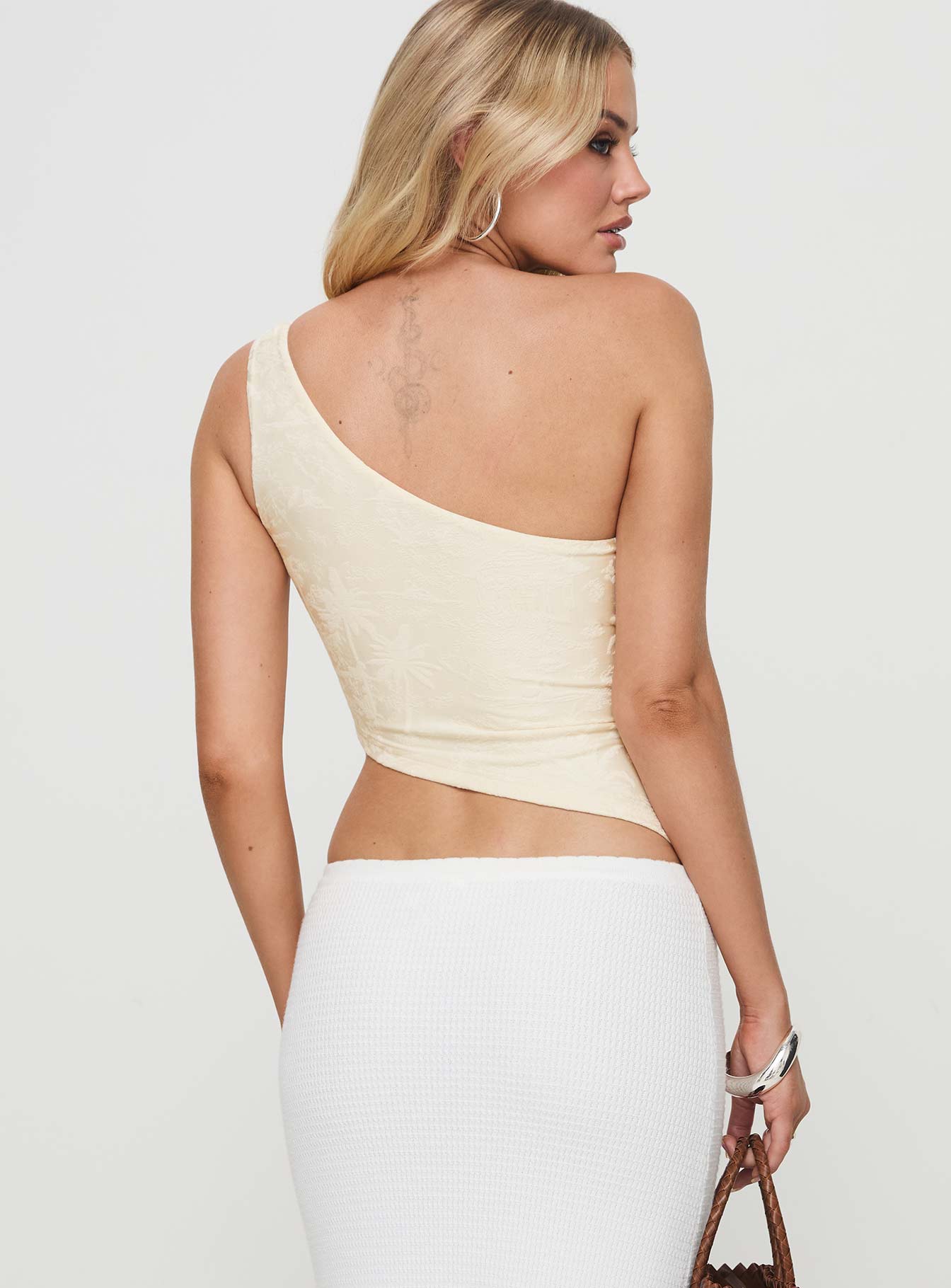 Toomba One Shoulder Top Ivory Clearance Store For Sale