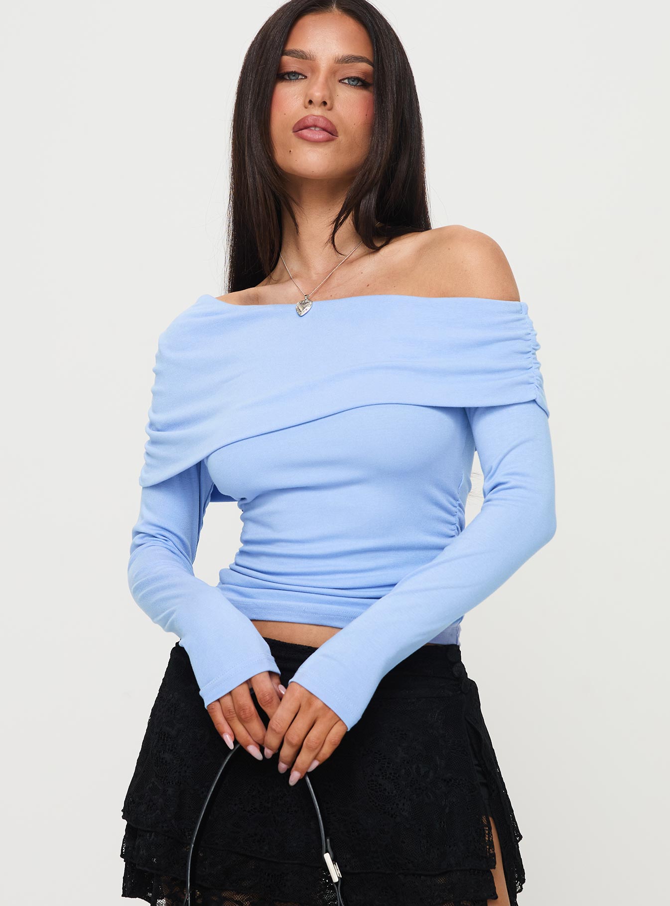 Woolton Long Sleeve Top Blue Sale 100% Original