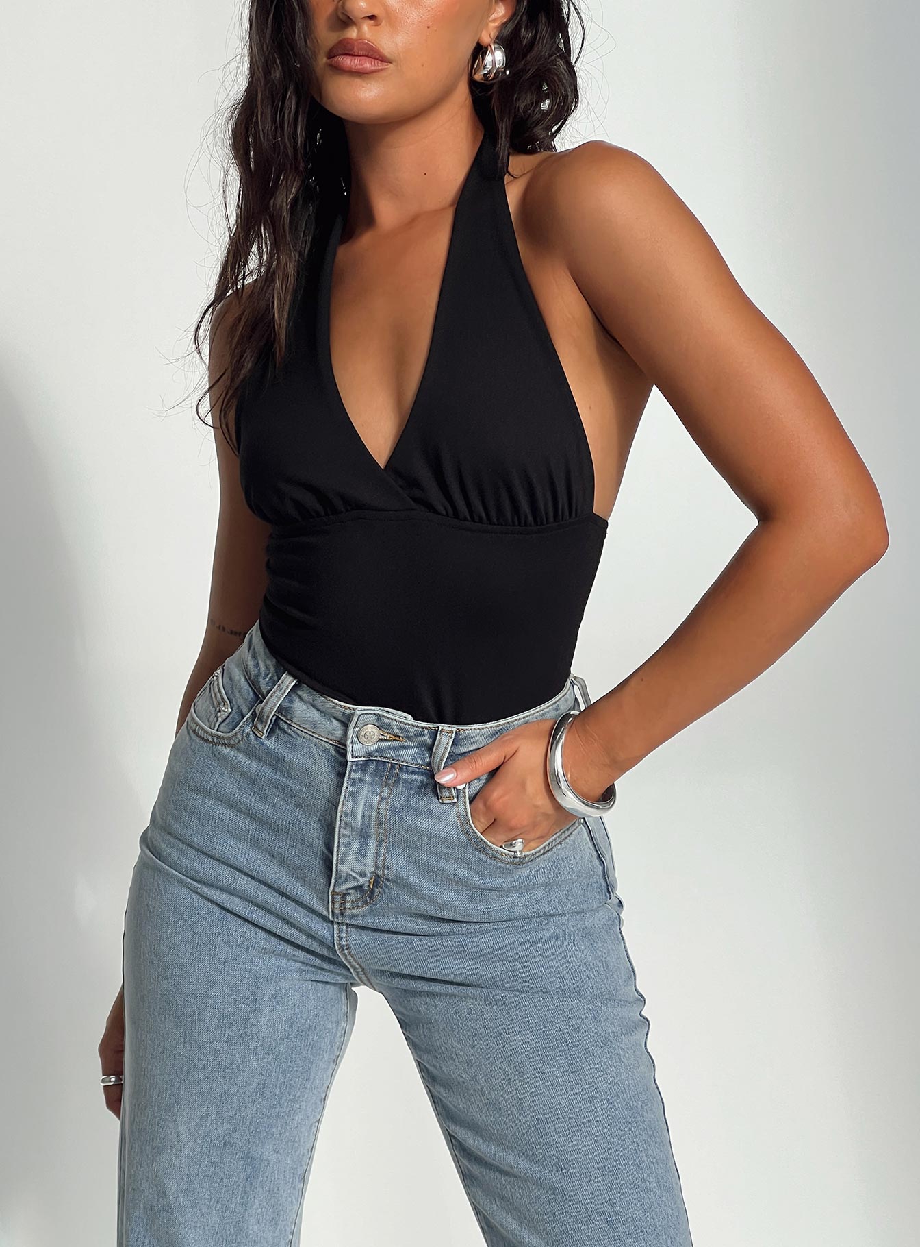 Whimsy Halter Top Black Original Cheap Online