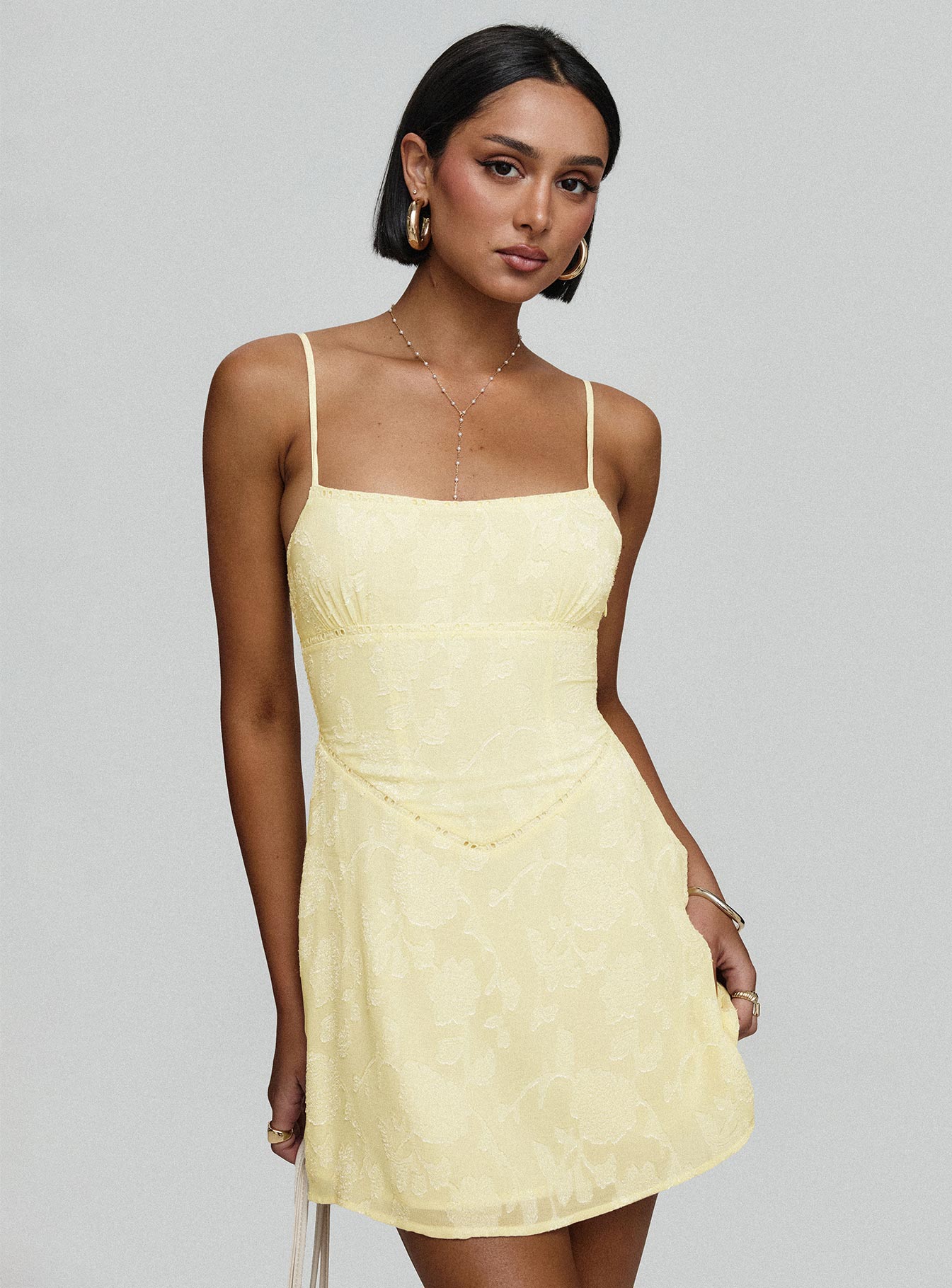 South Of France Mini Dress Yellow Outlet Release Dates