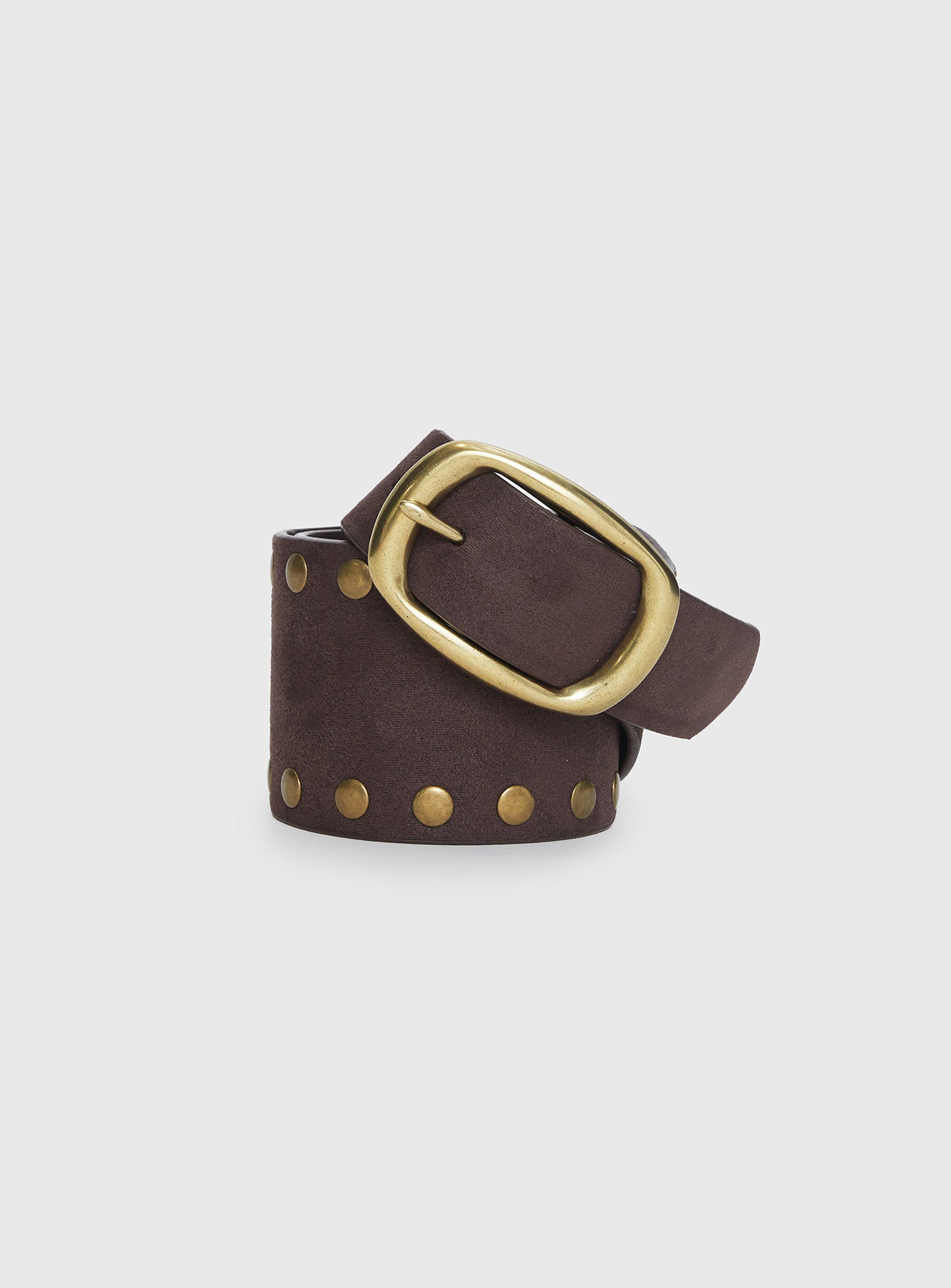 Spheres Stud Belt Dark Brown Sale Pick A Best