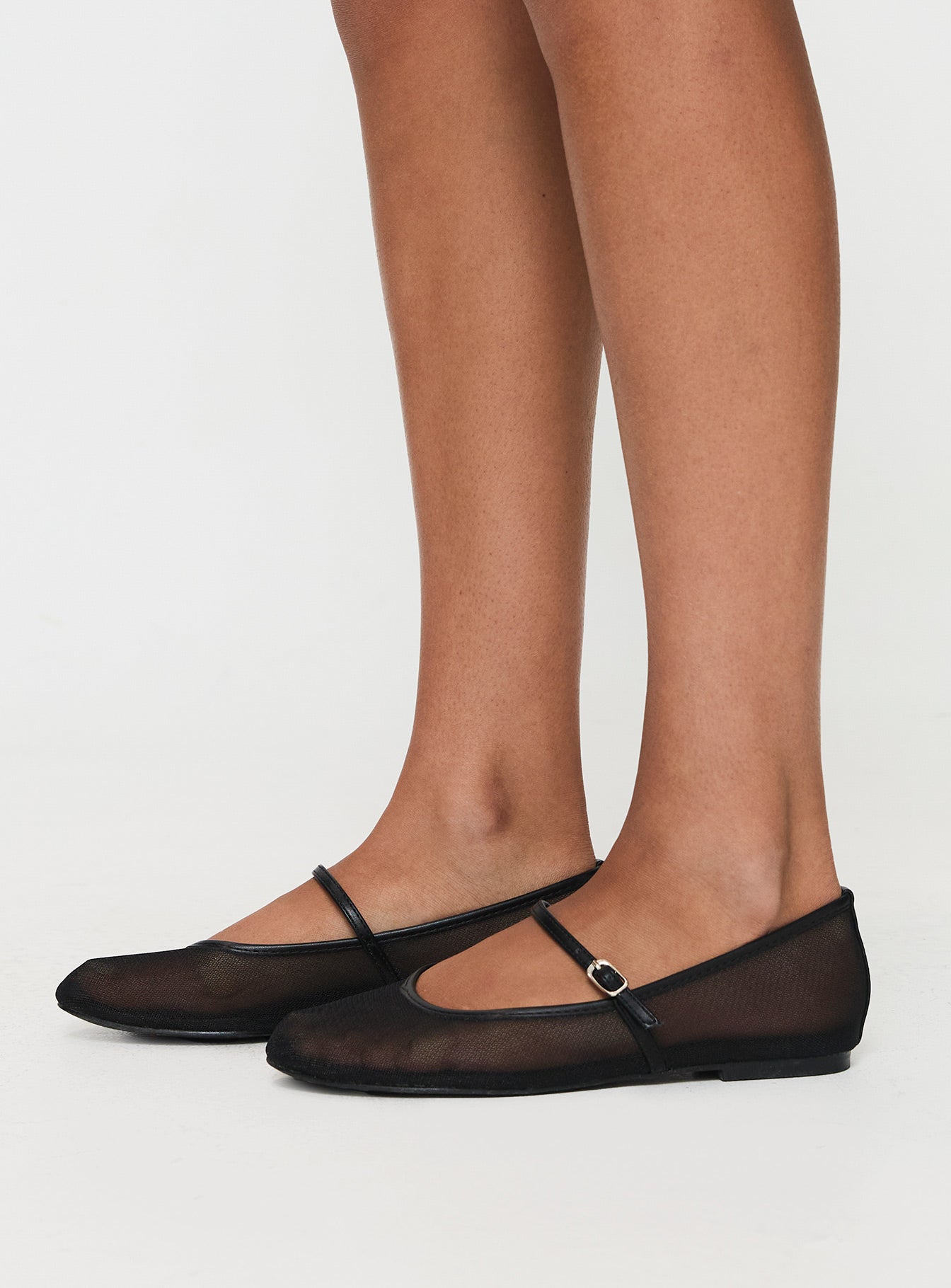 Billini Gilda Ballet Flats Black Mesh How Much Sale Online