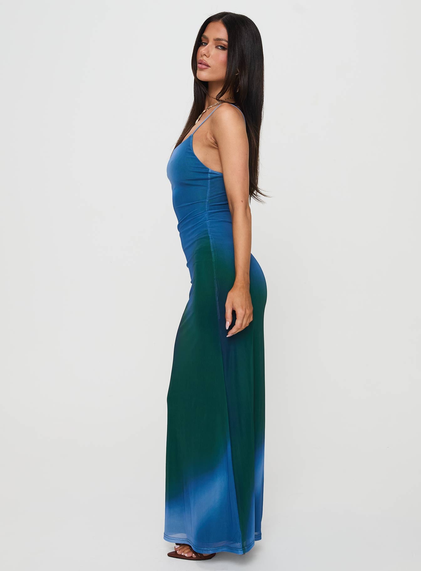 Amoret Maxi Dress Blue / Green Free Shipping Outlet Store