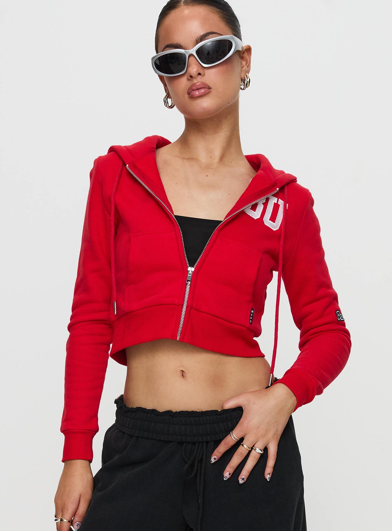 BU MIA Zip Sweater Red Outlet Low Pice Fee Shipping