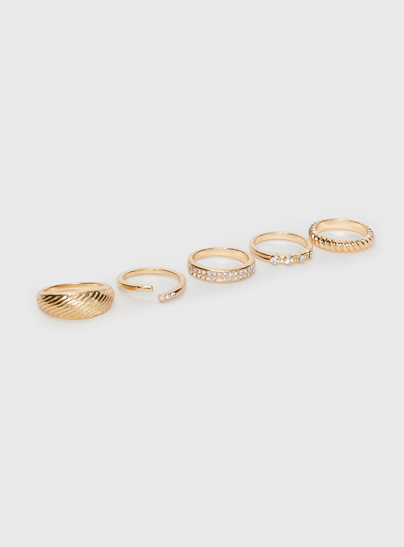 Satine Ring Pack Gold Free Shipping Big Discount