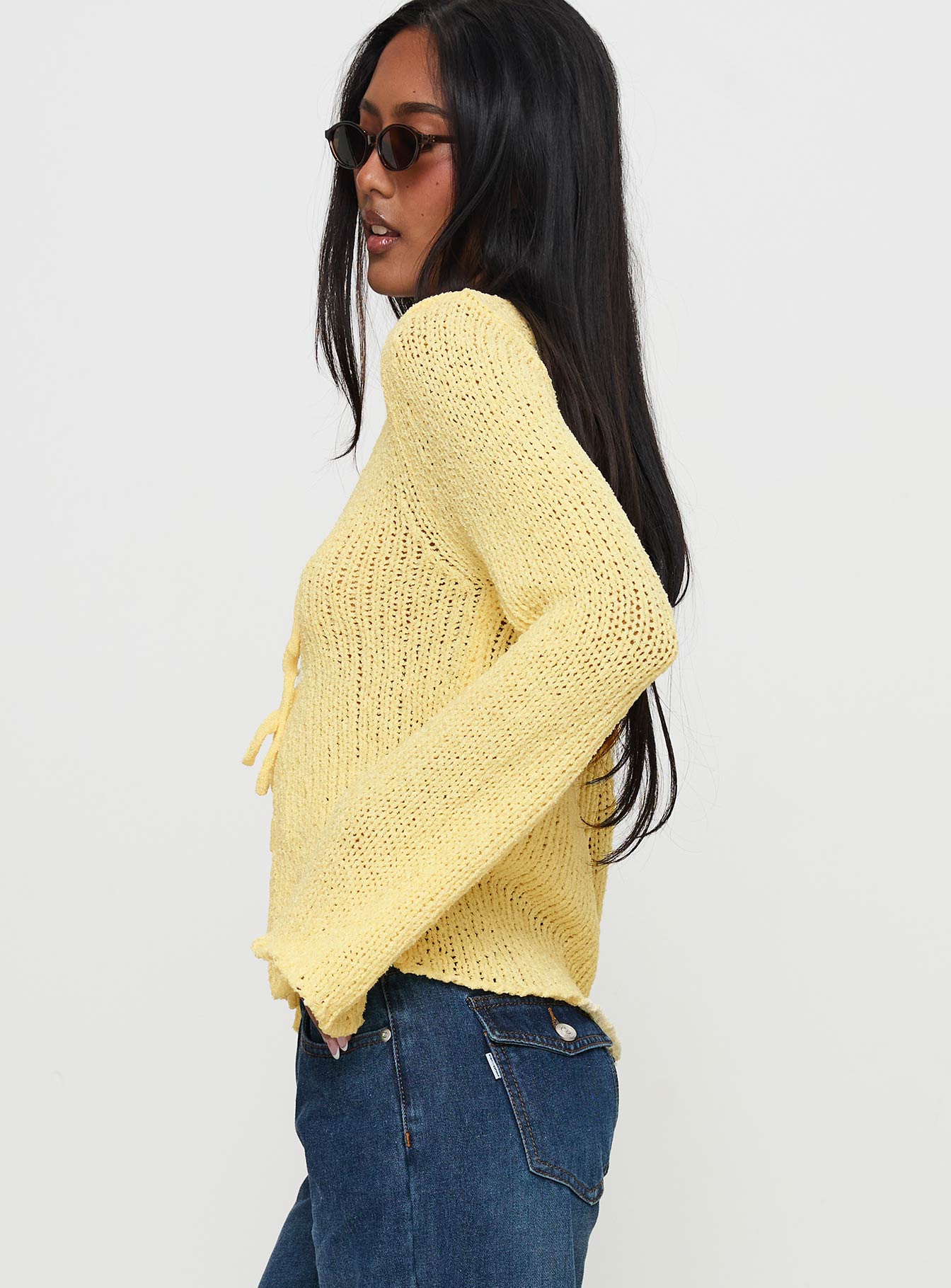 Swain Knit Cardigan Lemon Outlet Amazon