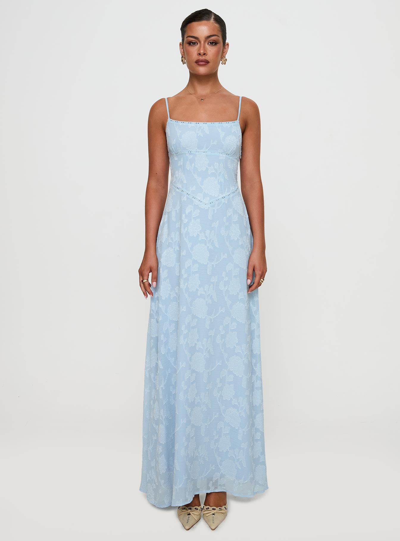 South Of France Maxi Dress Blue Extremely Cheap Online