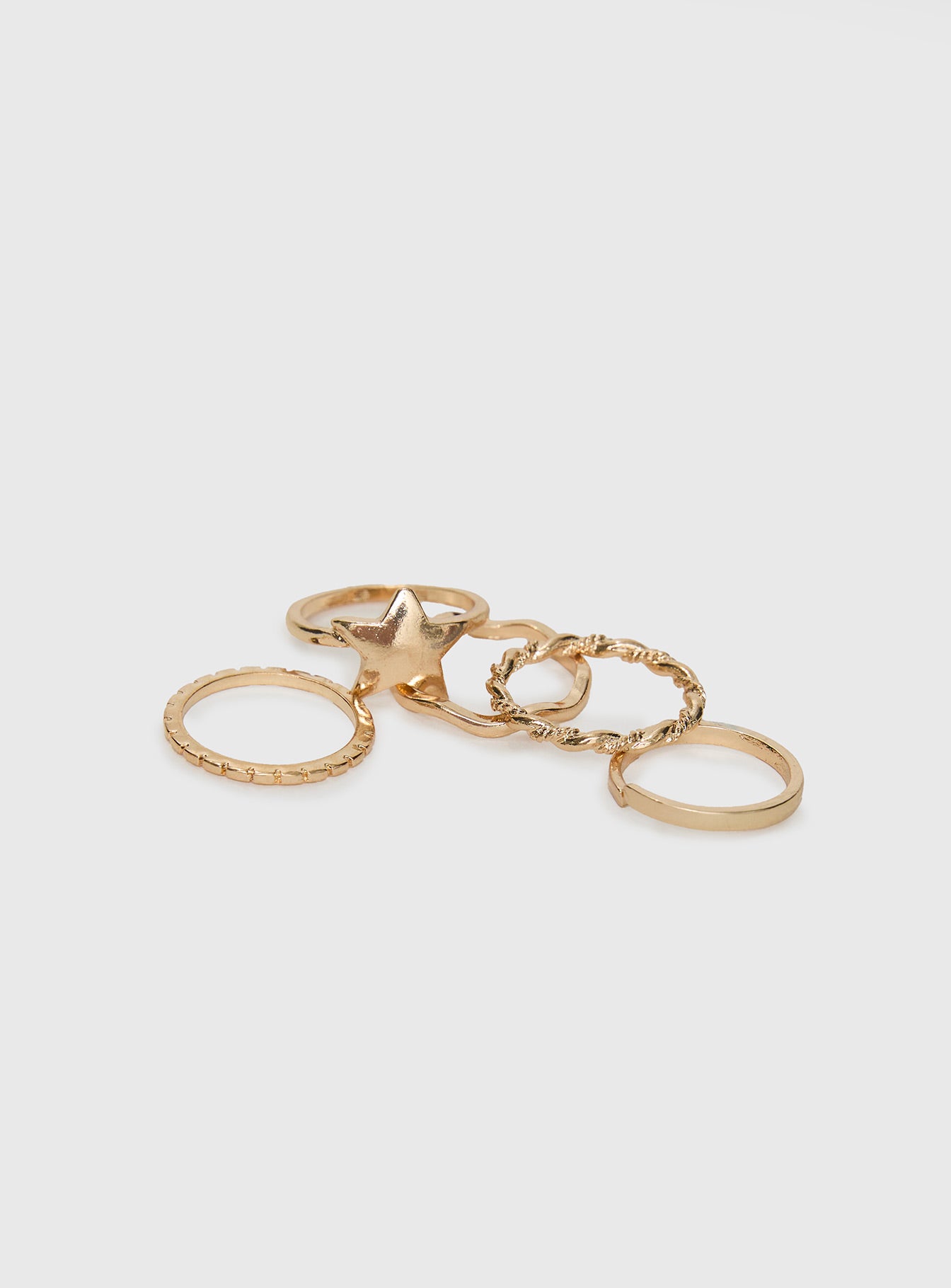 Casen Ring Set Gold Cheap Sale Low Cost