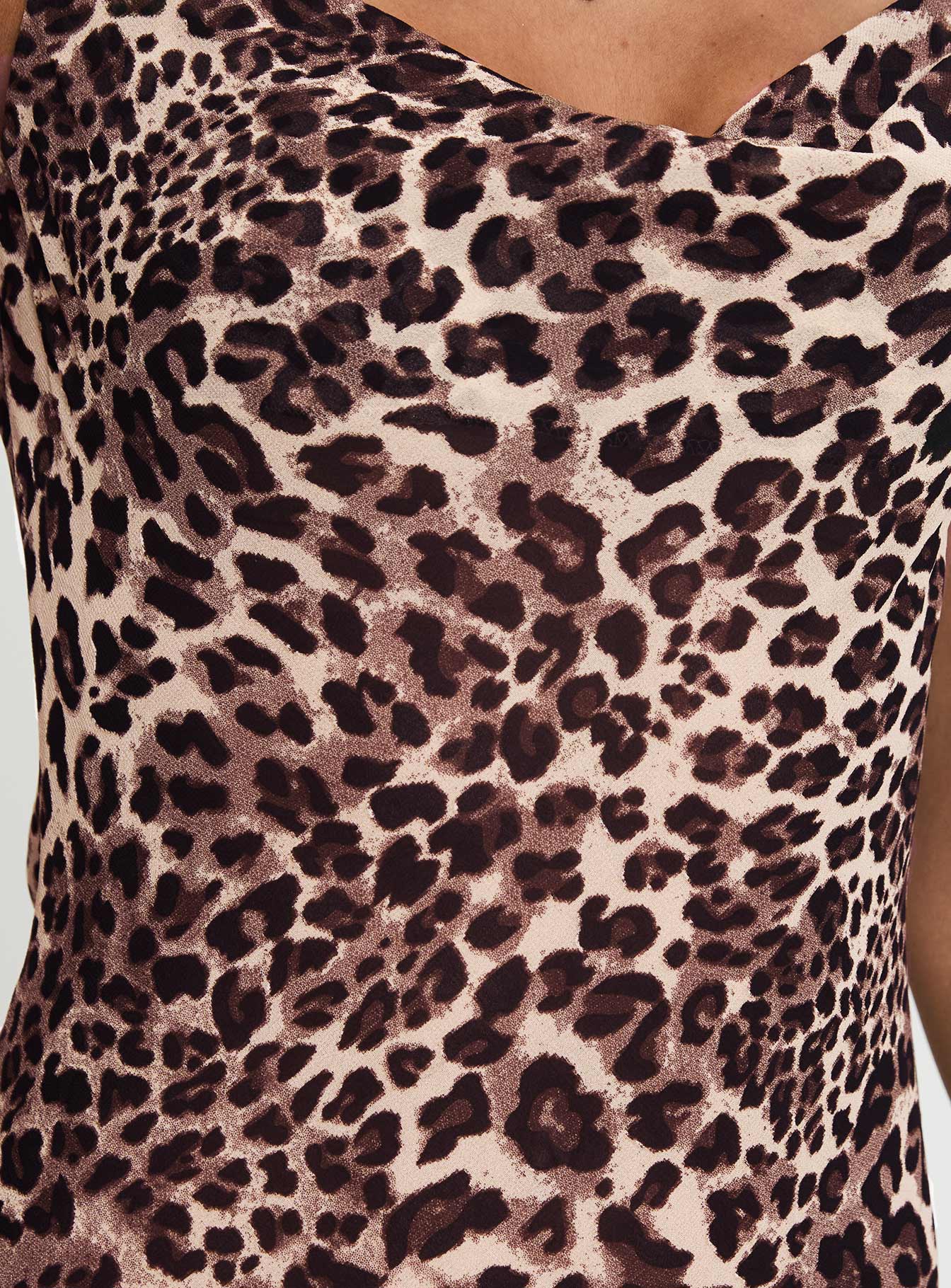 Paolina Maxi Dress Leopard Buy Cheap How Much