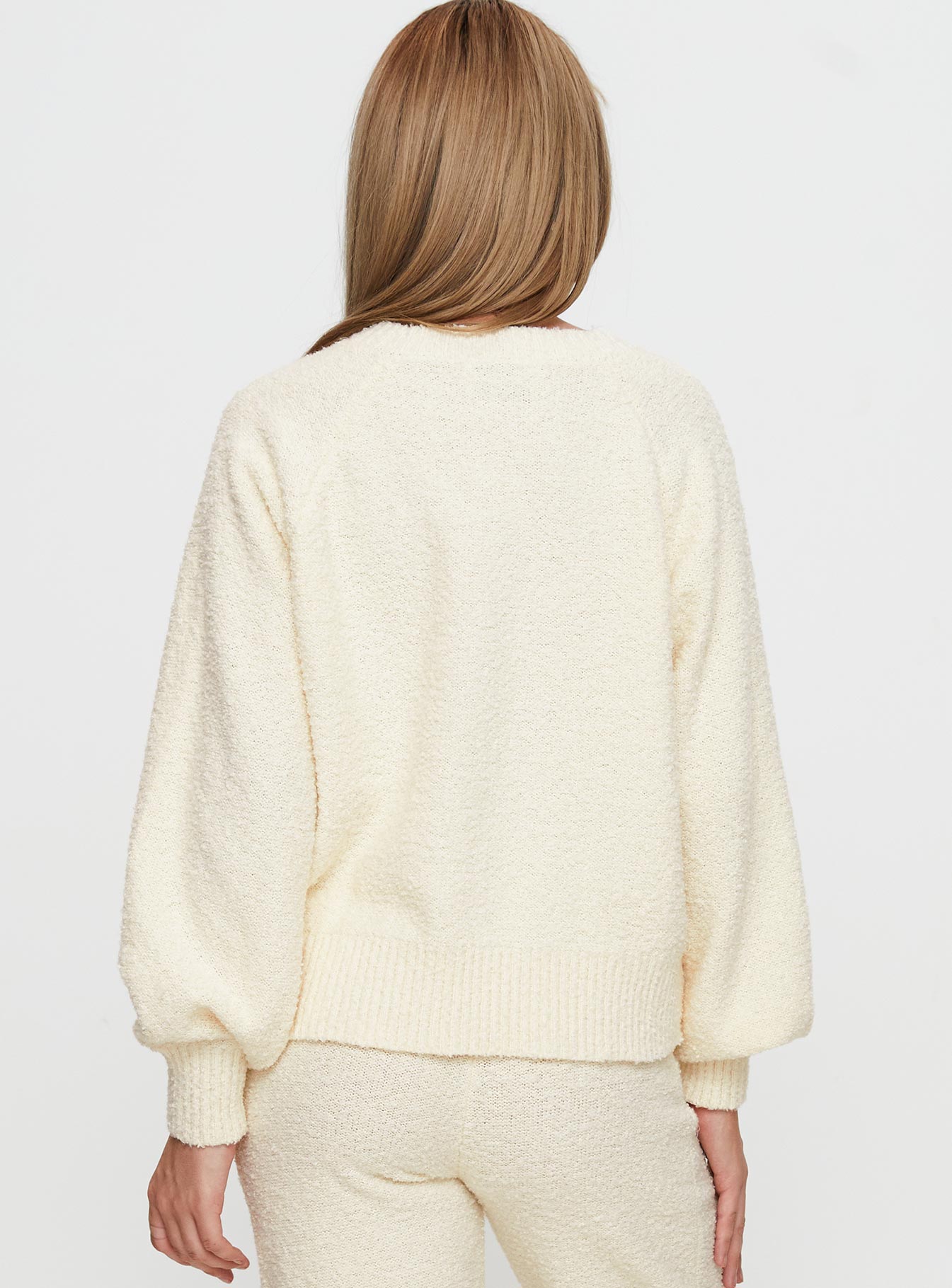 Susi Fluffy Knit Sweater Ivory Popular