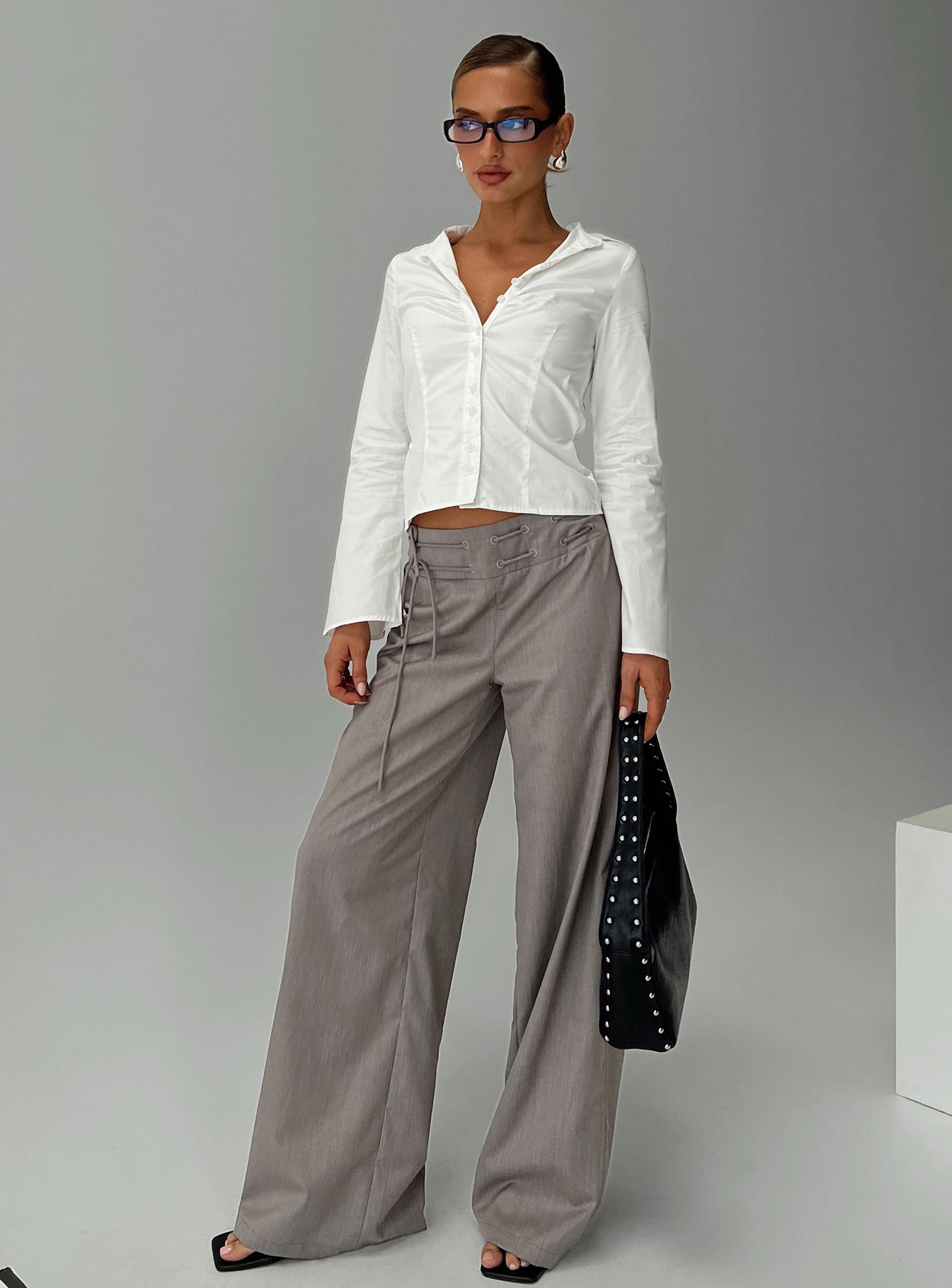 Just Have Fun Wide Leg Pant Grey Looking For