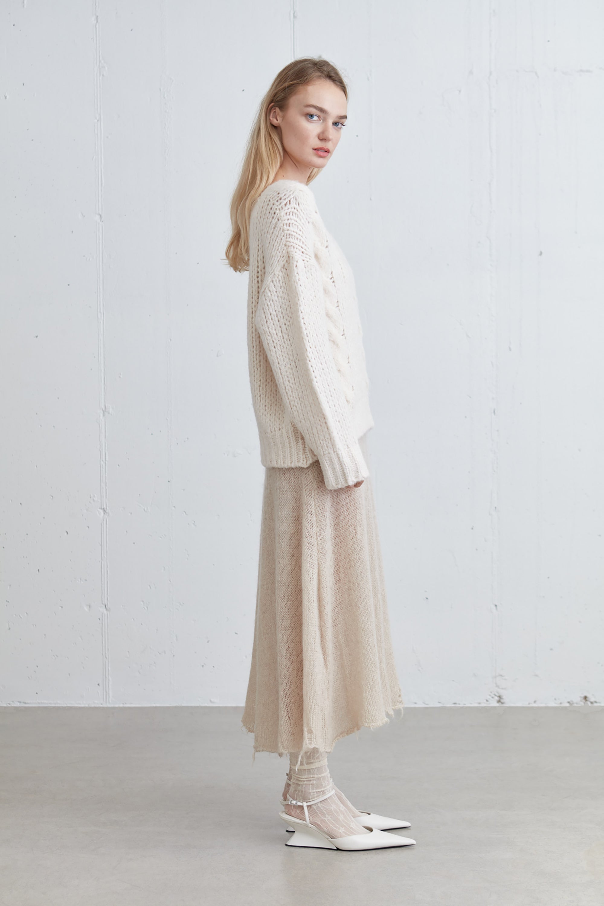 RELAXED FIT CABLE KNIT SWEATER Many Kinds Of Online