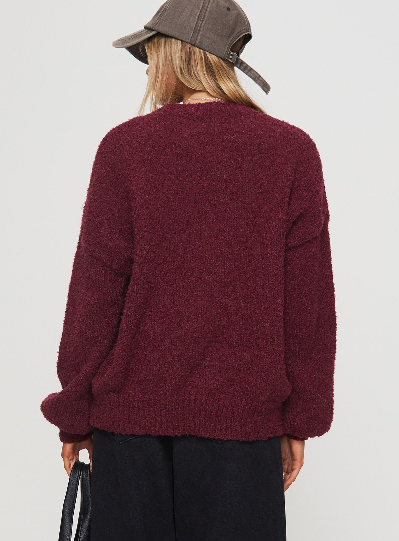 Niomie Knit Sweater Burgundy Cheap Store