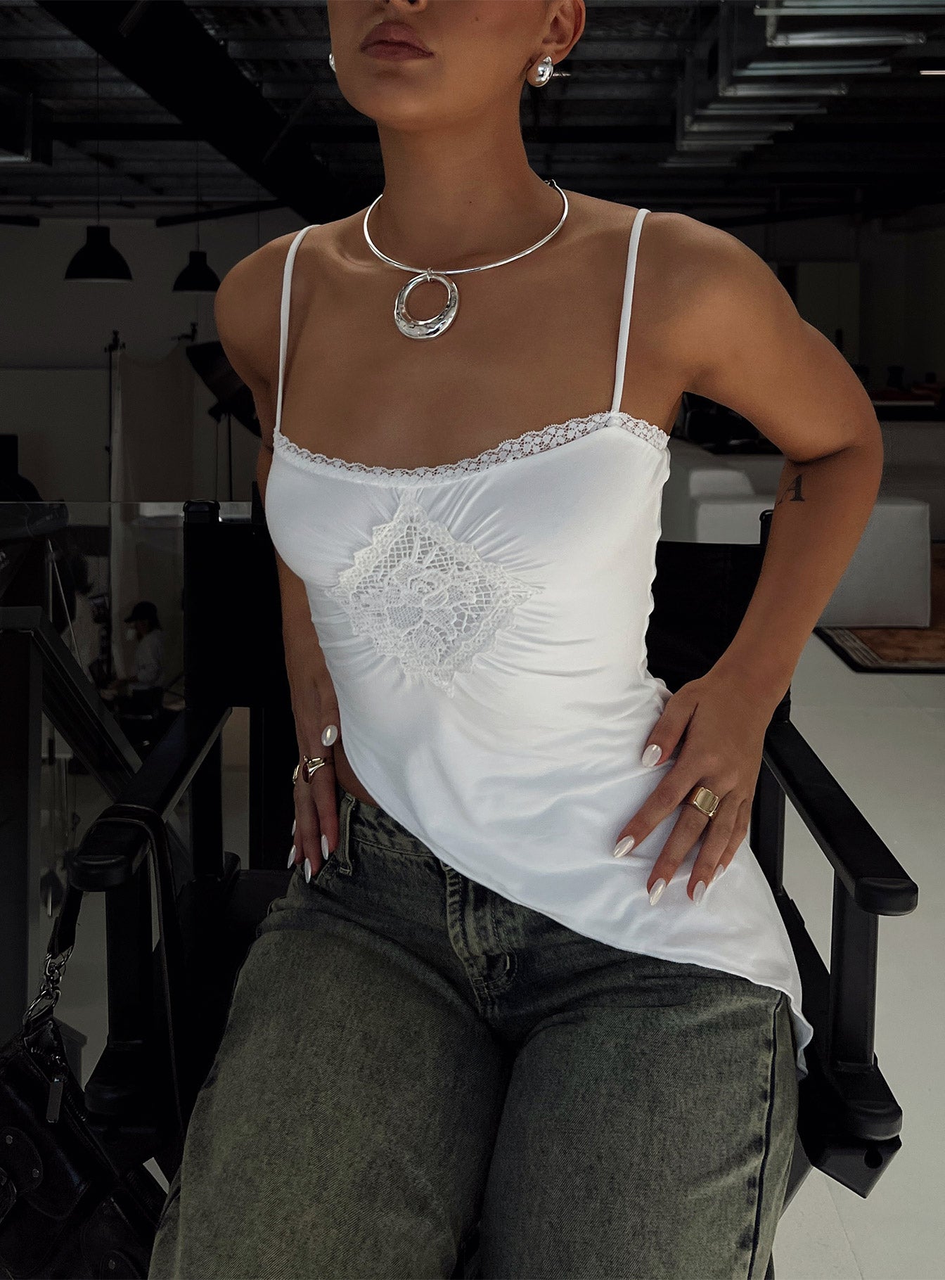 Amabella Asymmetric Top White Buy Cheap With Paypal