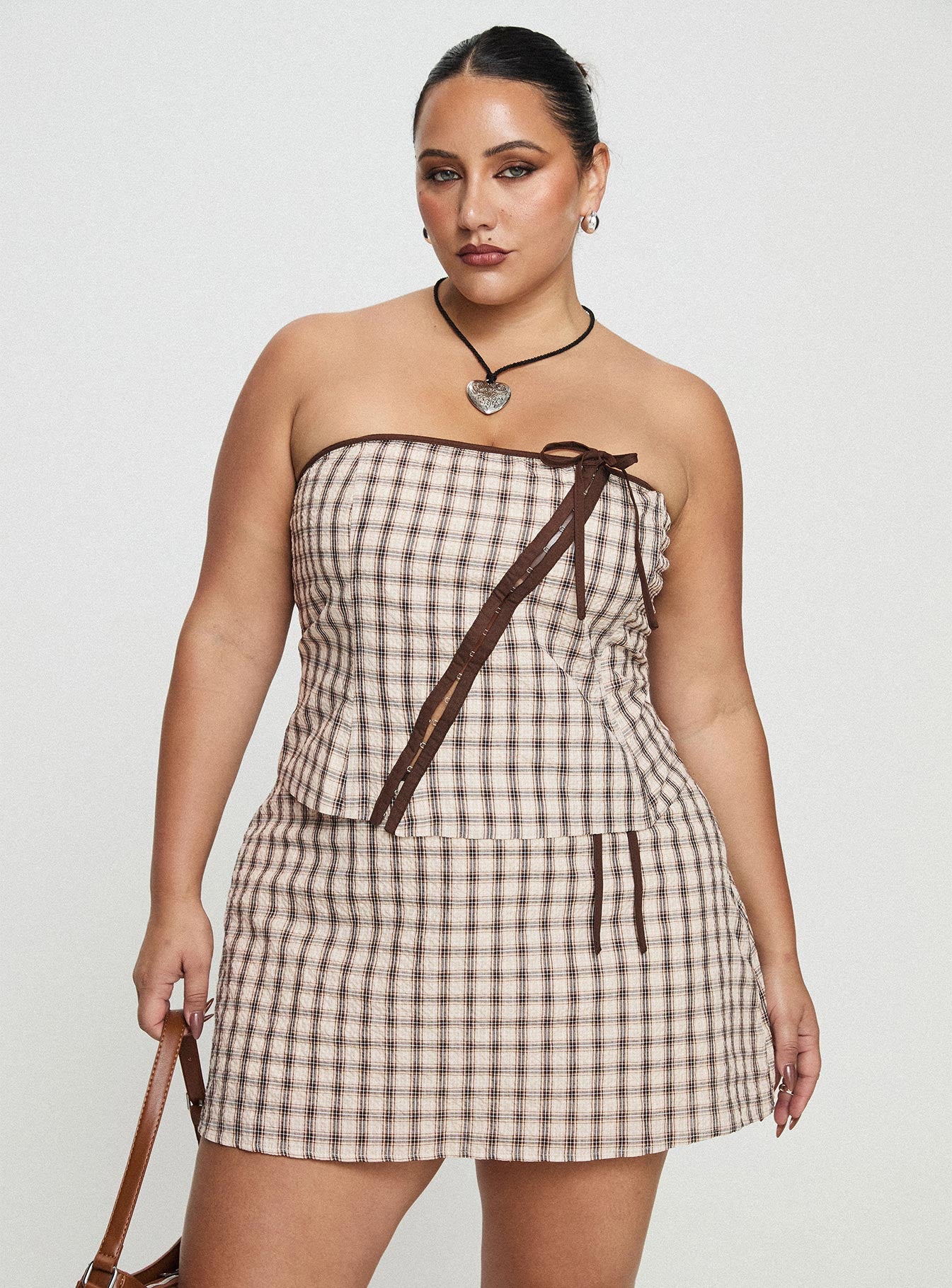 Be My Baby Top Plaid Curve Buy Cheap Reliable