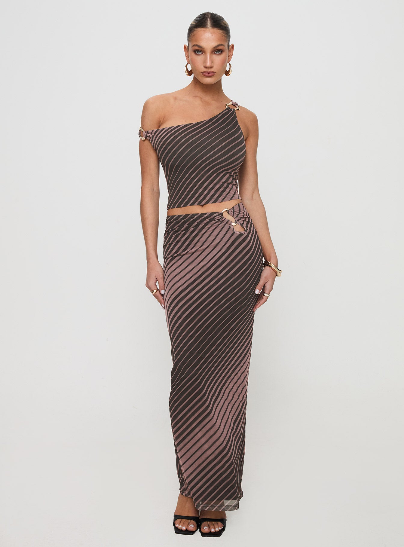 Whiley Maxi Skirt Multi Stripe Low Pice Fee Shipping Online