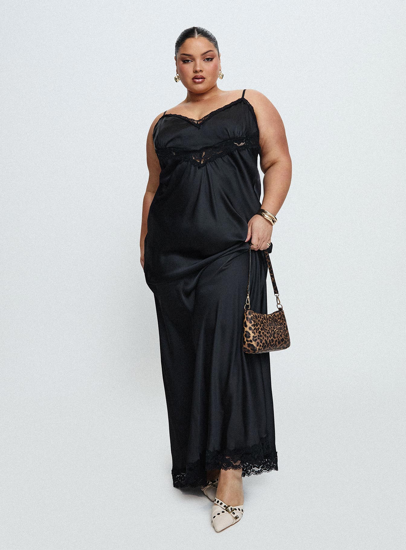 Jorjette Lace Maxi Dress Black 2025 Cheap Pice