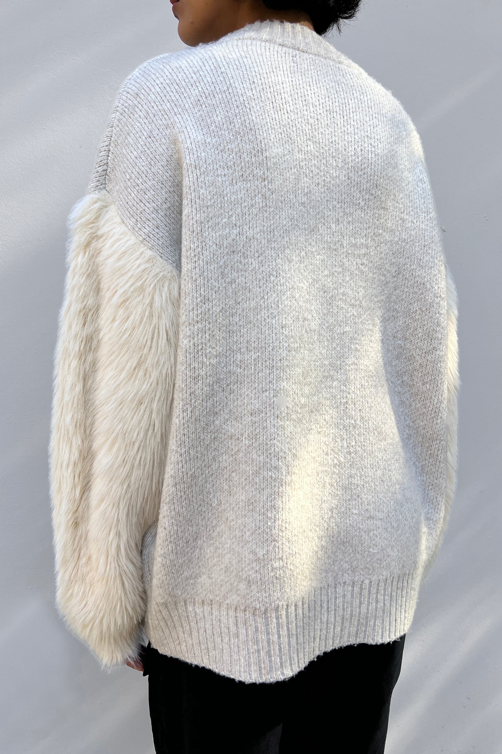 FUZZY SLEEVE CARDIGAN Footlocker For Sale