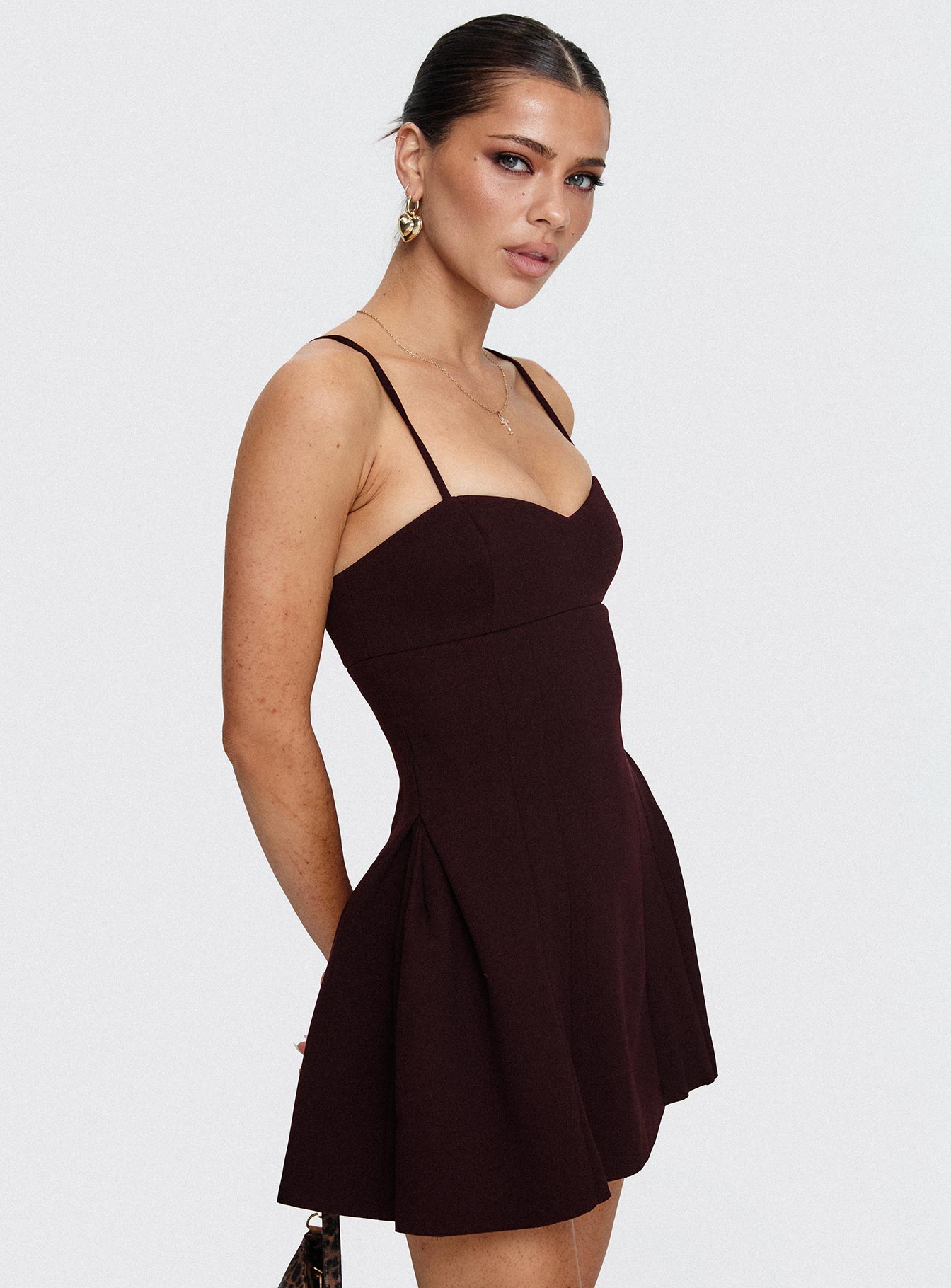 Abdul Mini Dress Wine Finishline Online