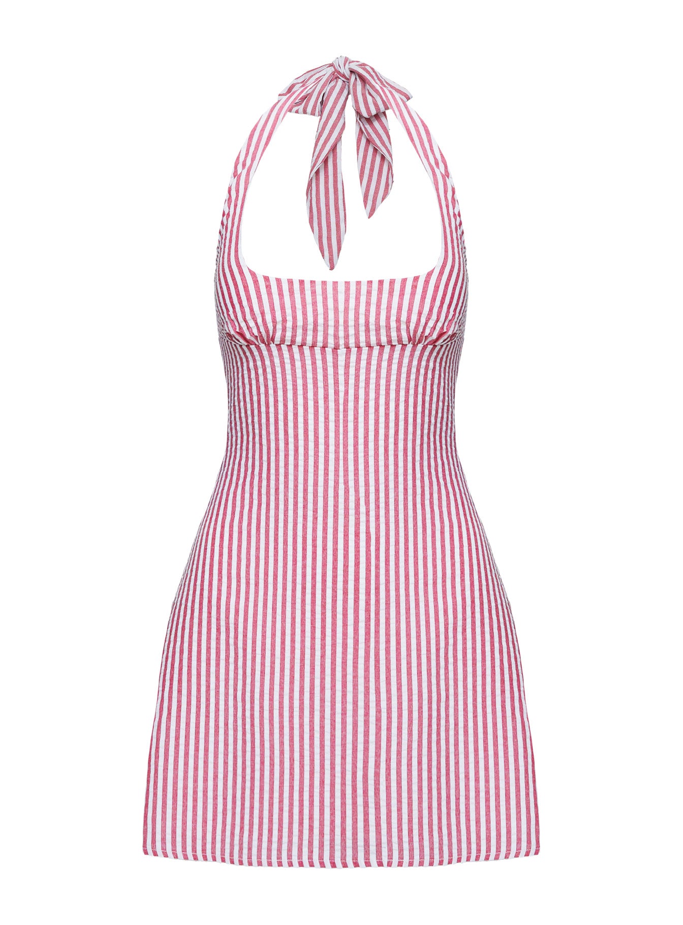 Kalico Halter Mini Dress Red / White Stripe Cheap Sale Choice