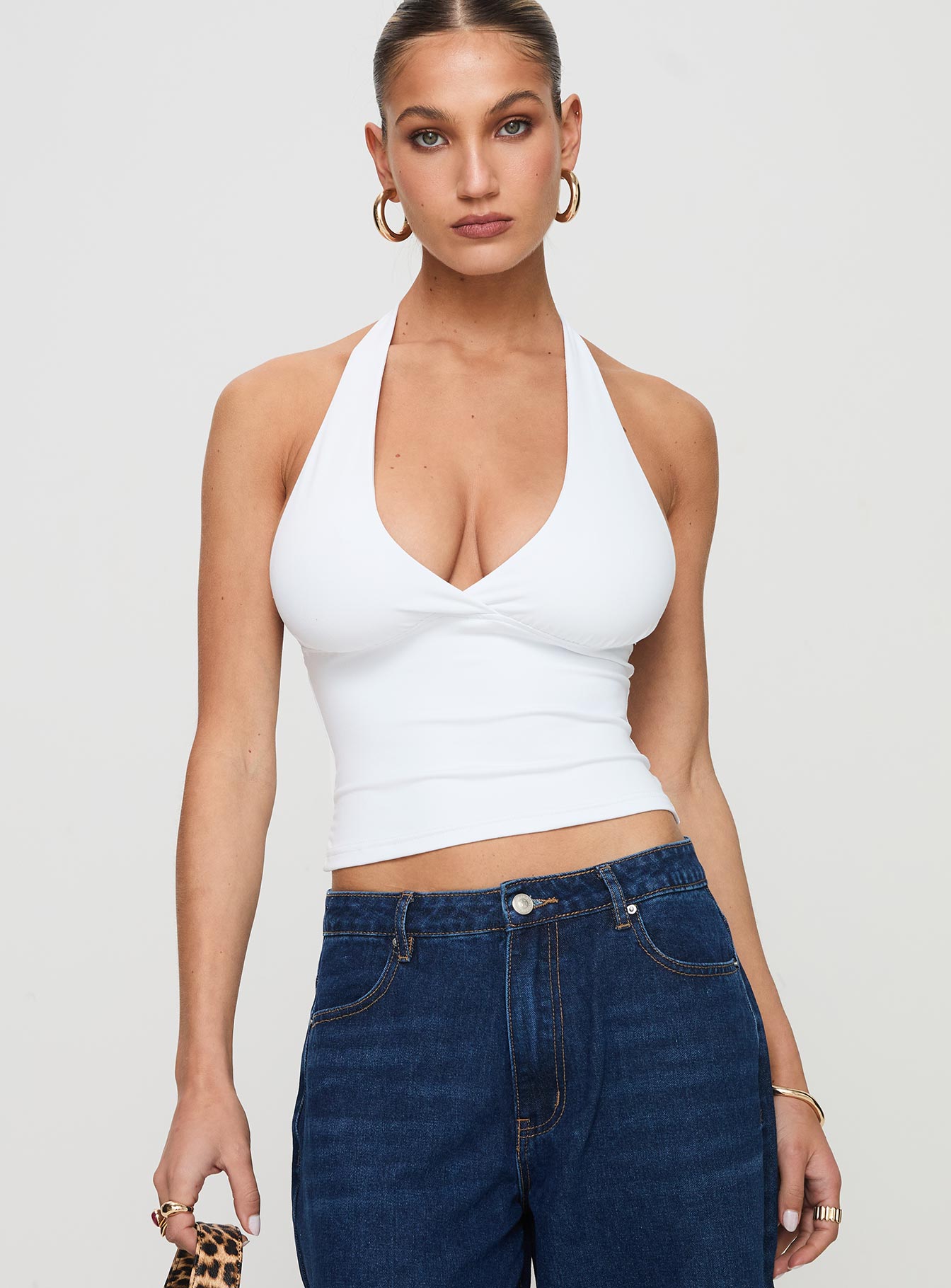 Whimsy Halter Top White Cheap Pice Buy Discount