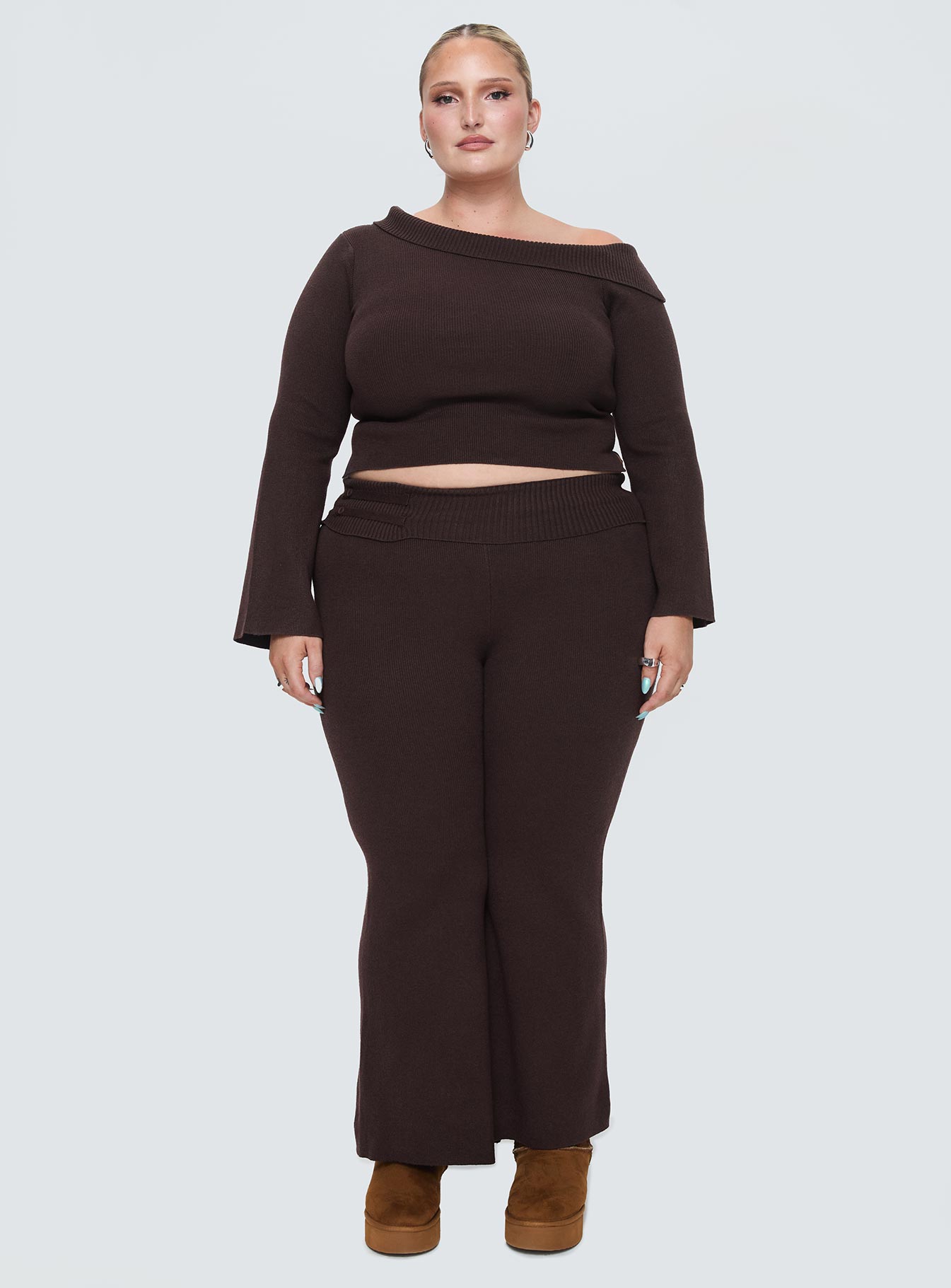 Sina Off The Shoulder Top Chocolate Curve Browse Cheap Pice