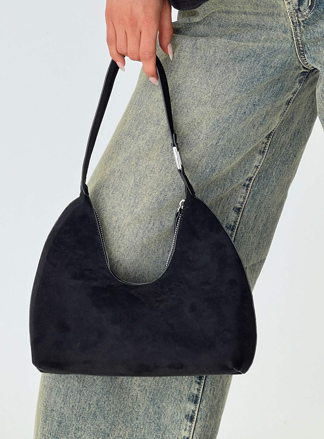 Reeves Bag Black Faux Suede Cheap Sale Visit New