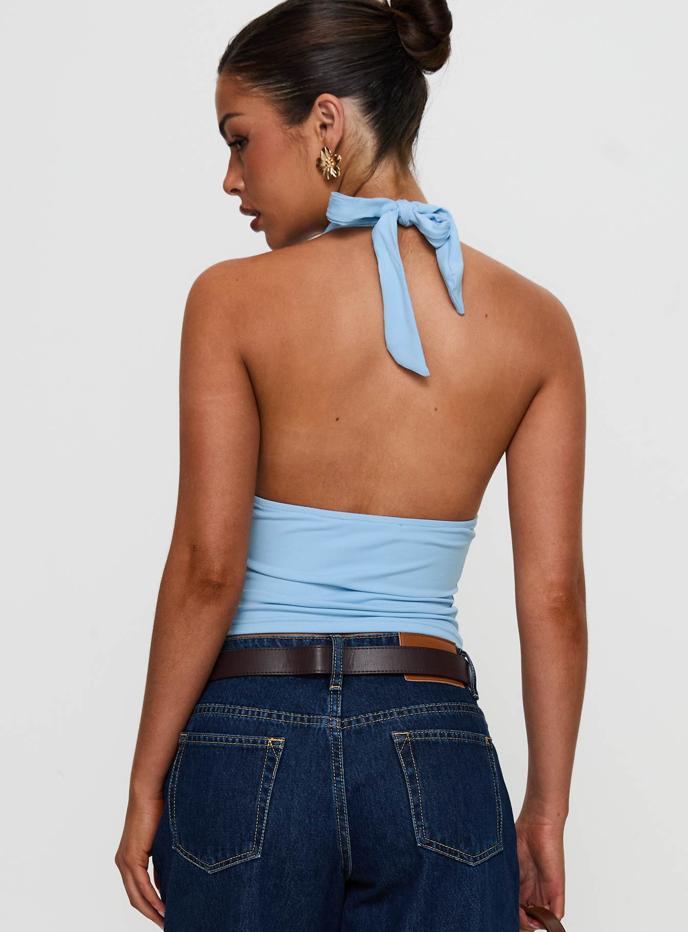 Whimsy Halter Top Blue Sale 100% Guaranteed