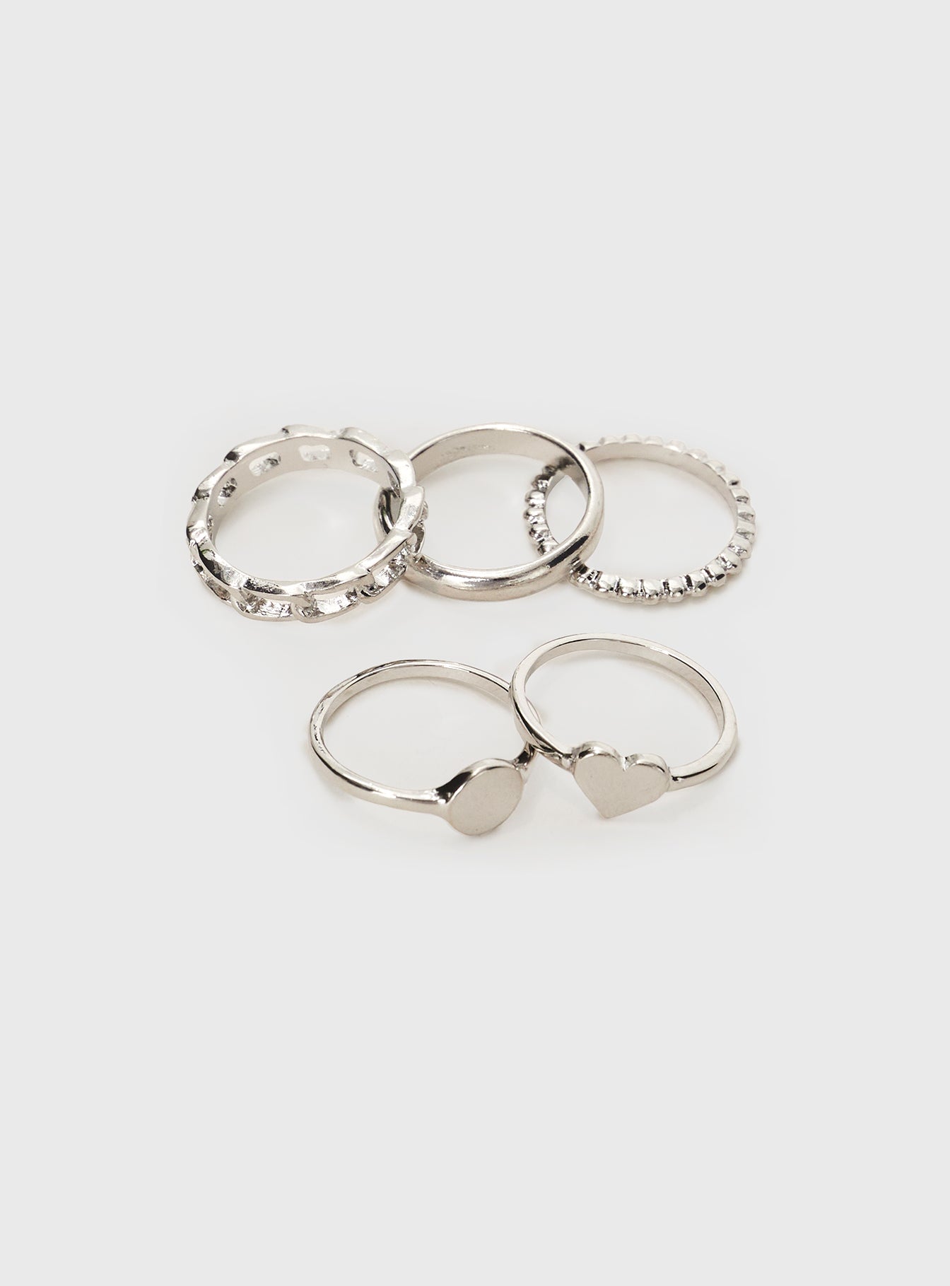 Spade Ring Set Silver 2025 New Sale Online