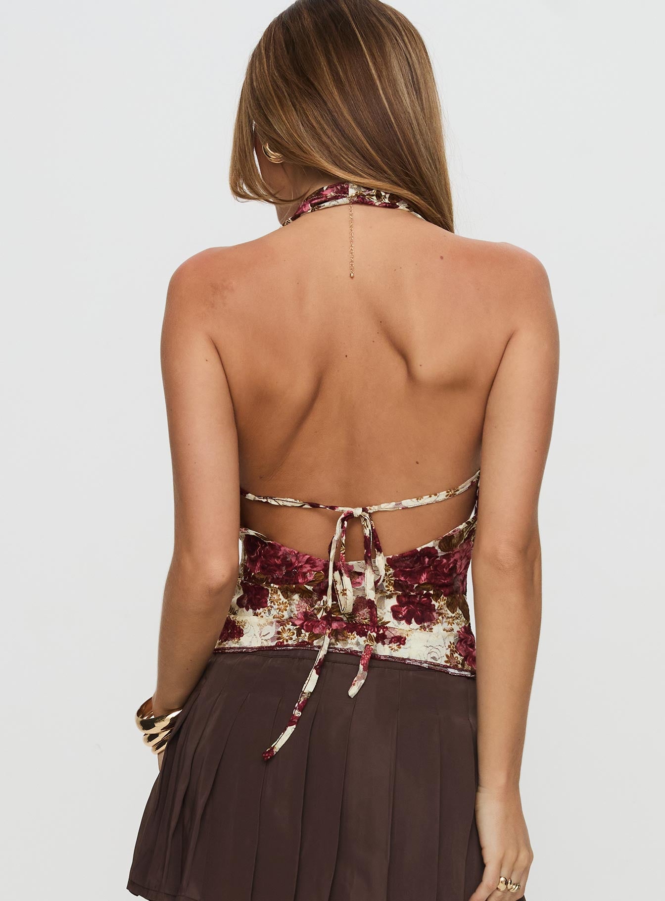 Capulet Halter Cowl Top Floral Outlet Cheap Online