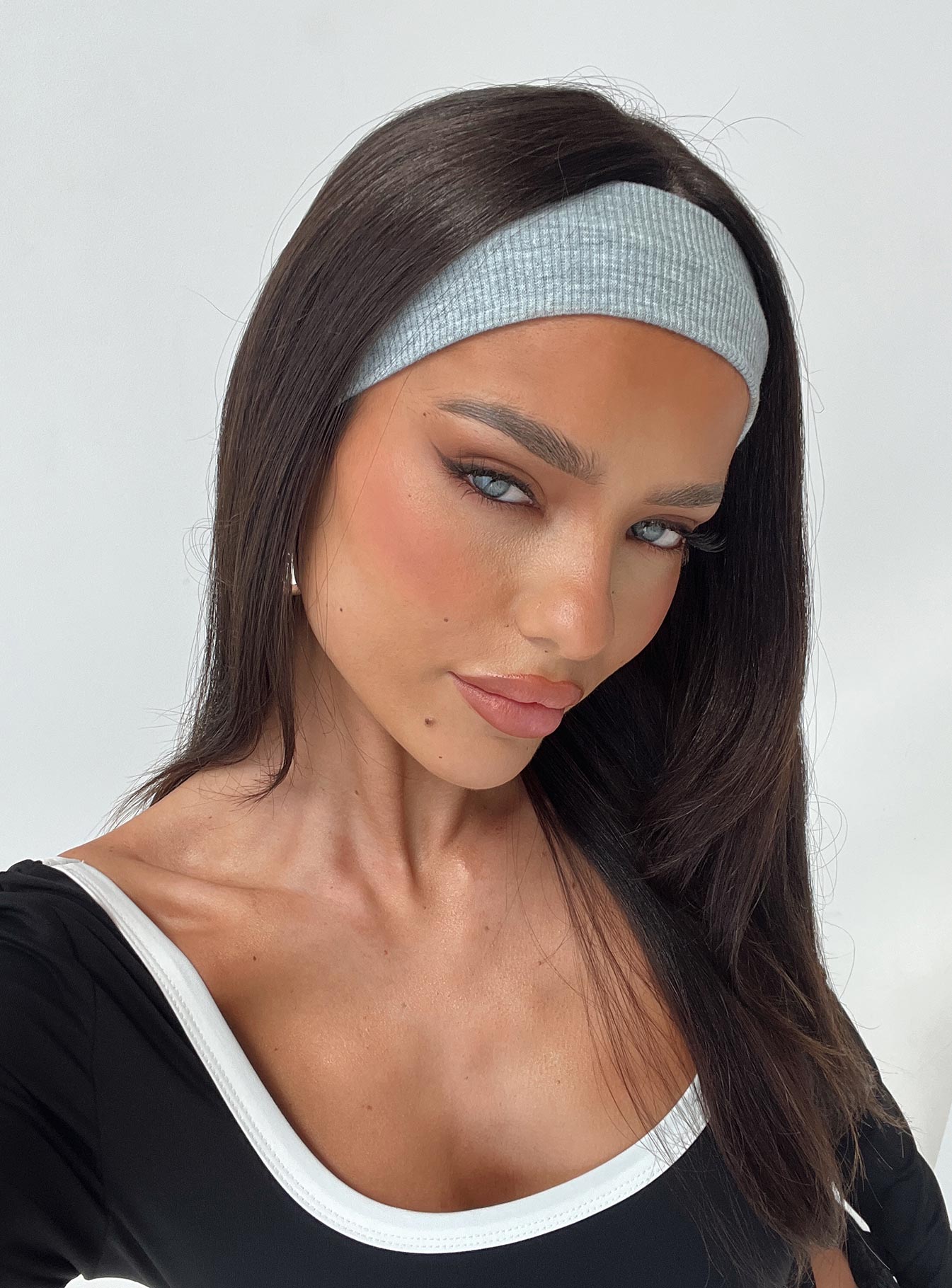 Isabeau Ribbed Headband Grey Marle Wholesale Pice Cheap Pice