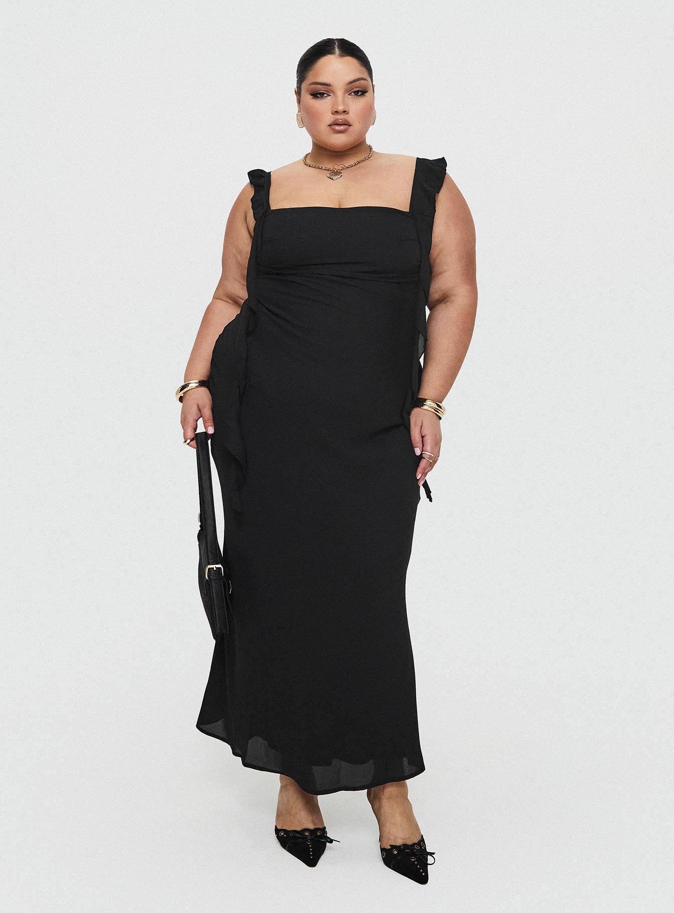 Lanai Maxi Dress Black Curve Buy Cheap 100% Guaranteed