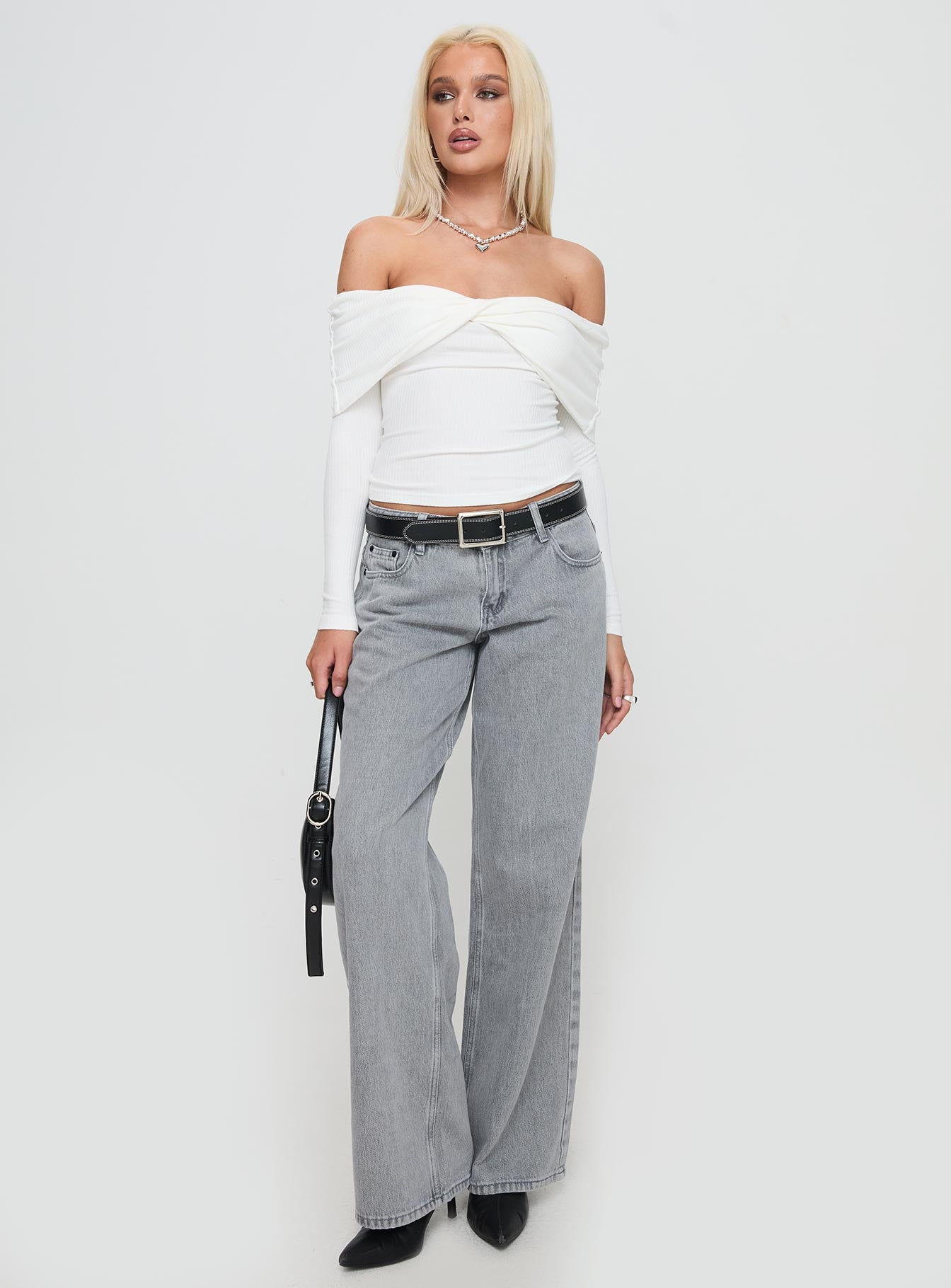 Myrina Long Sleeve Top White Collections For Sale