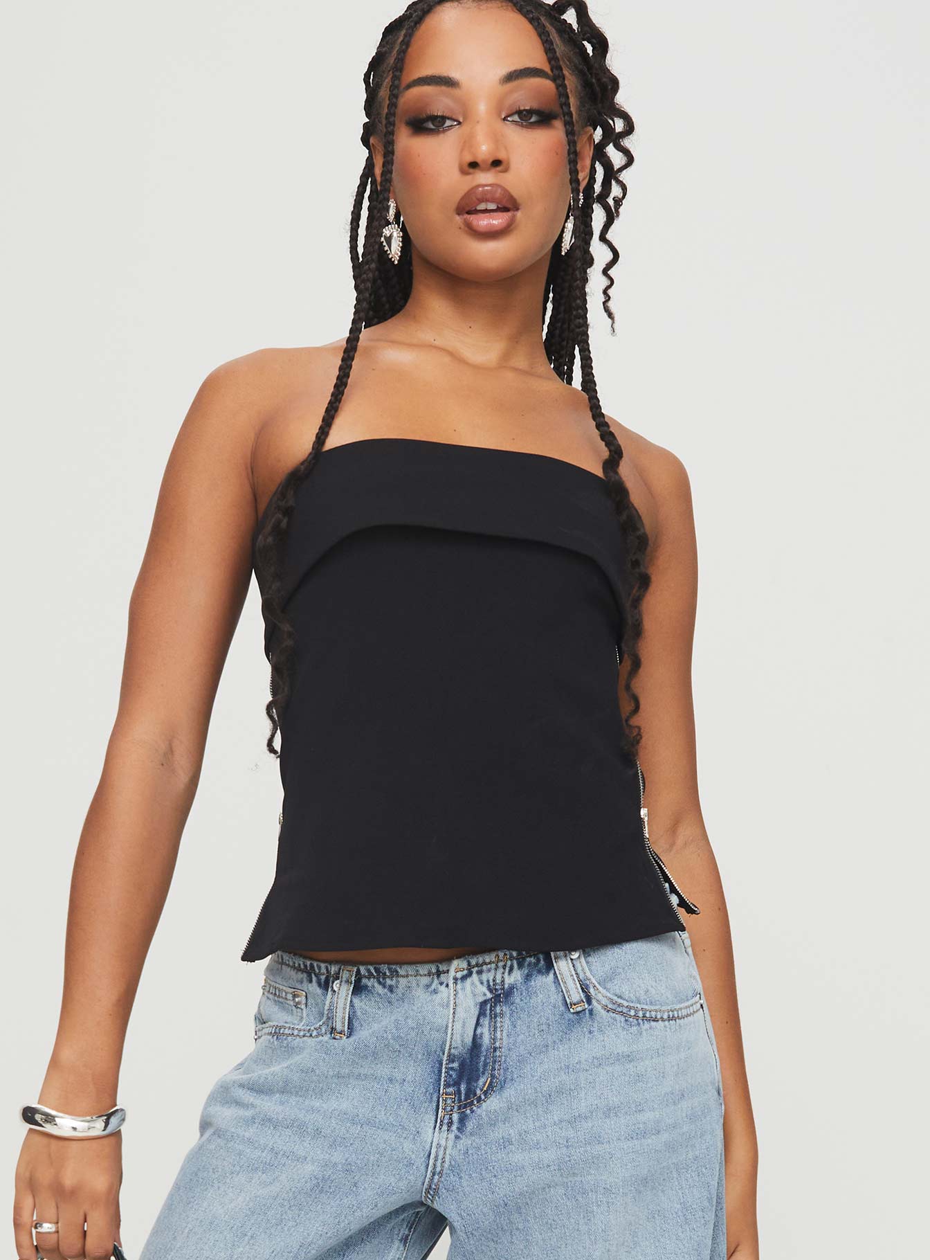 Matza Strapless Top Black Discount Outlet Store