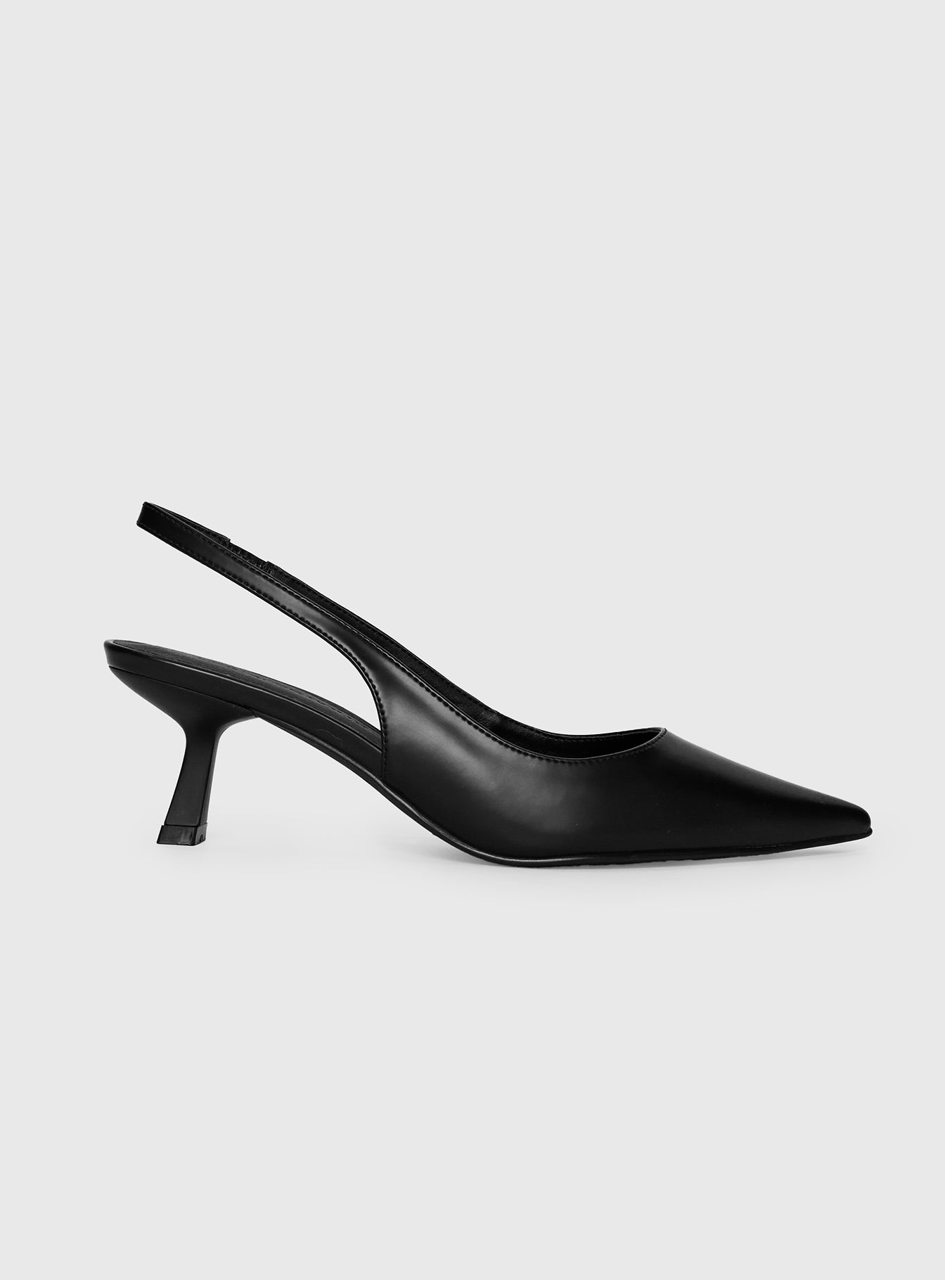 Denalia Pointed Toe Heels Black Matte Tumblr Cheap Pice