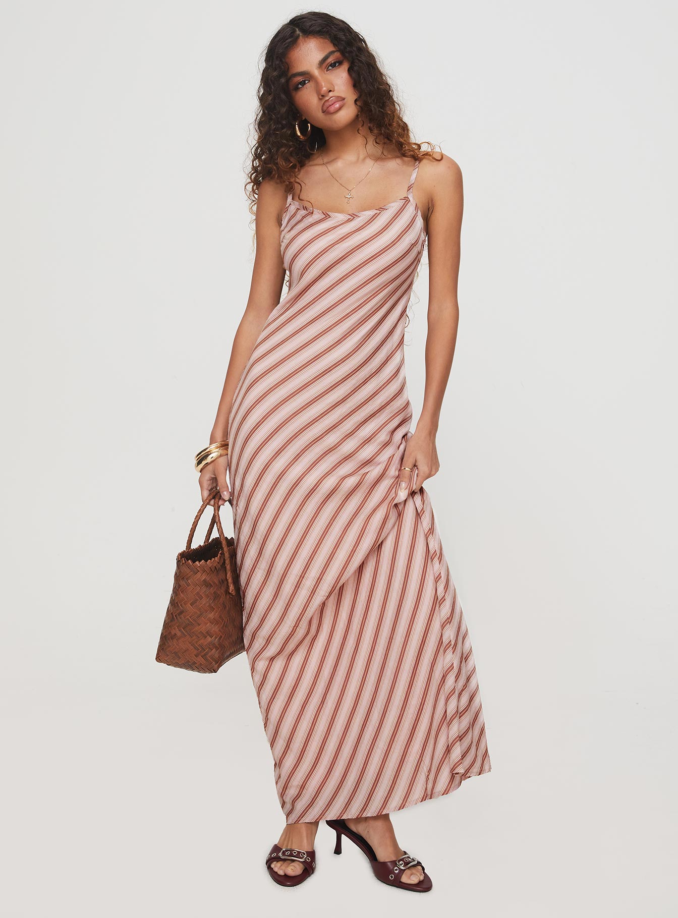 Rianne Maxi Dress Pink Stripe Sast Online