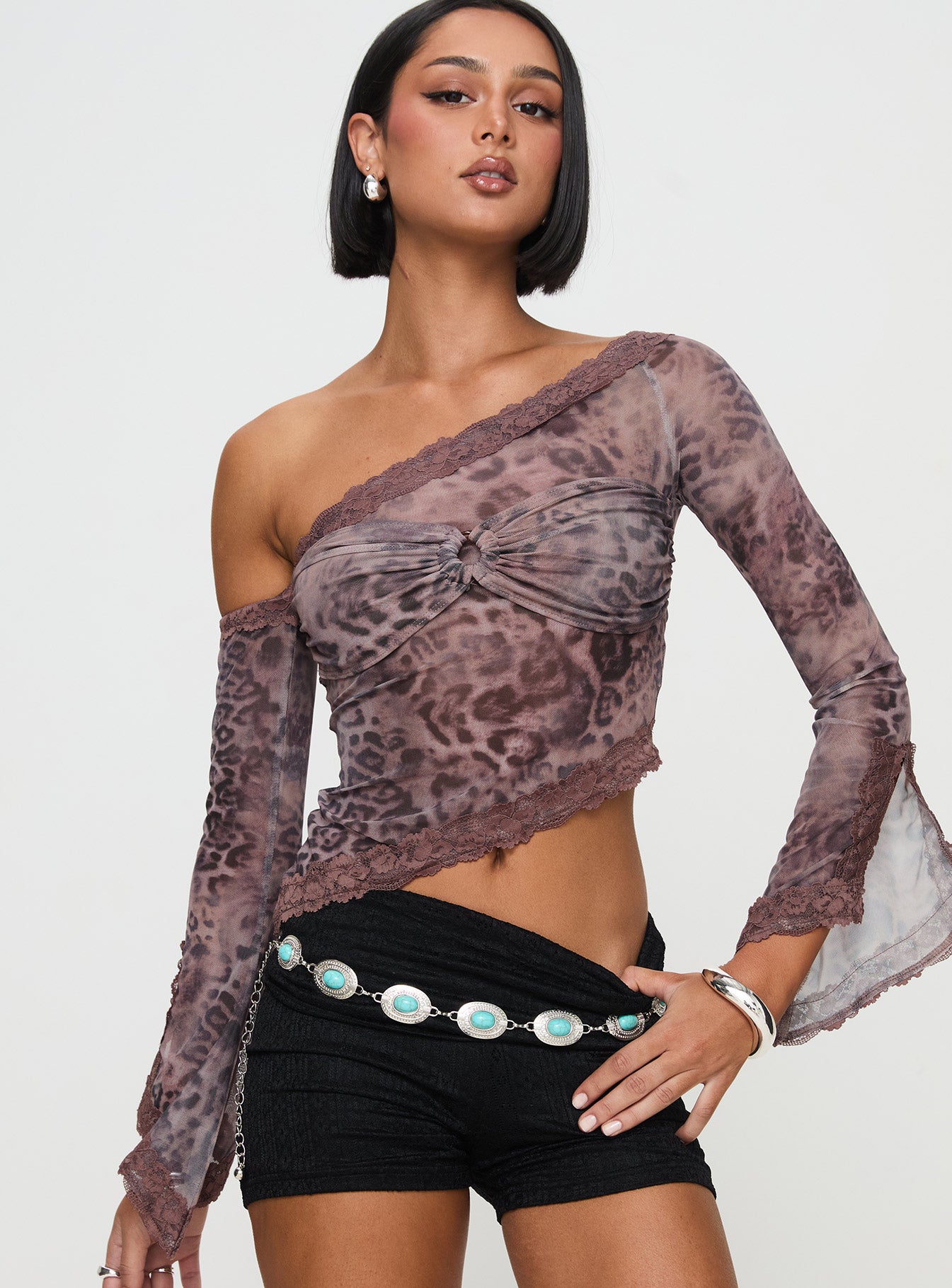 Empty Space Top Leopard Discount Cheapest