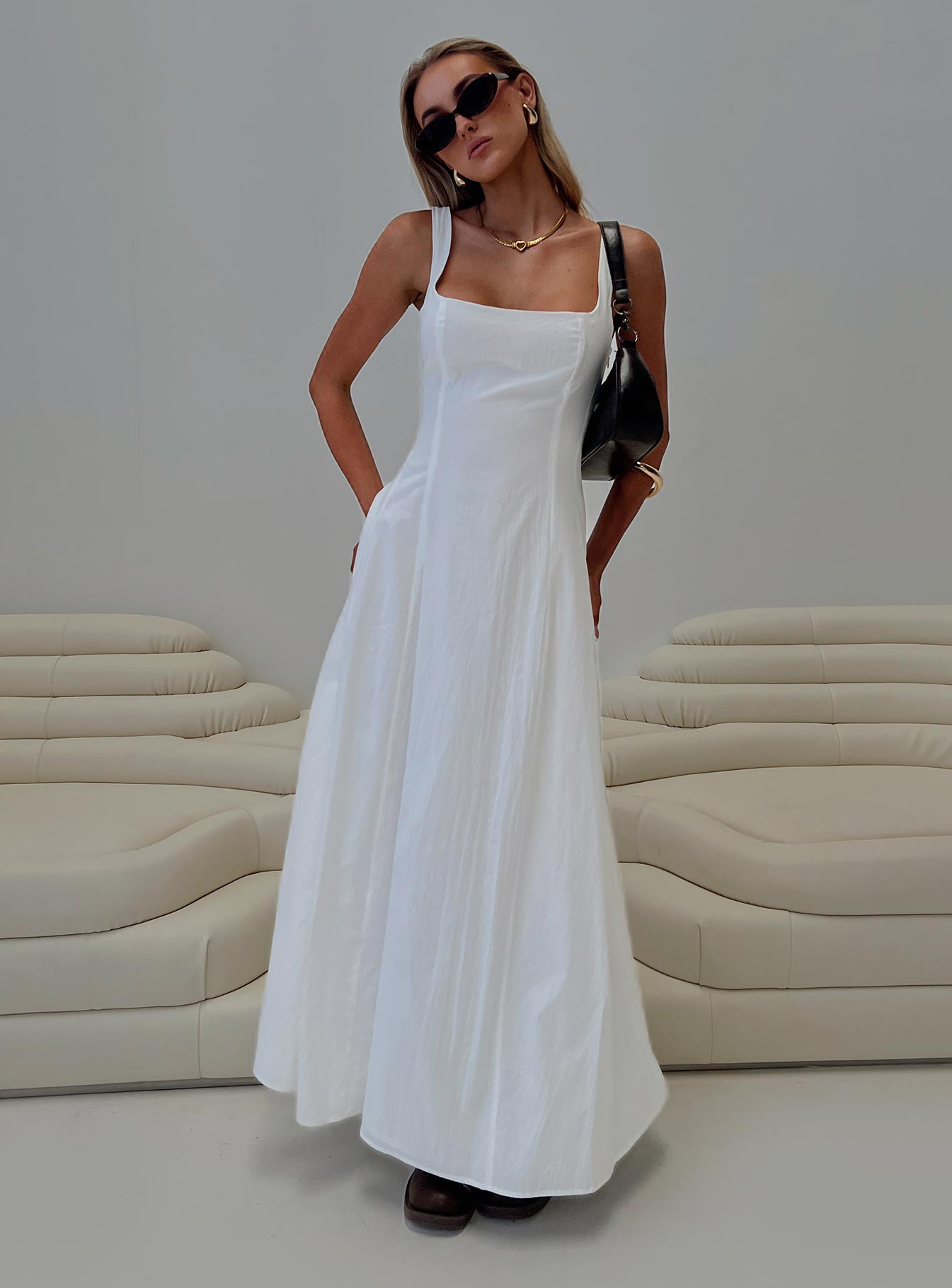 You Can Maxi Dress White Discount Big Sale