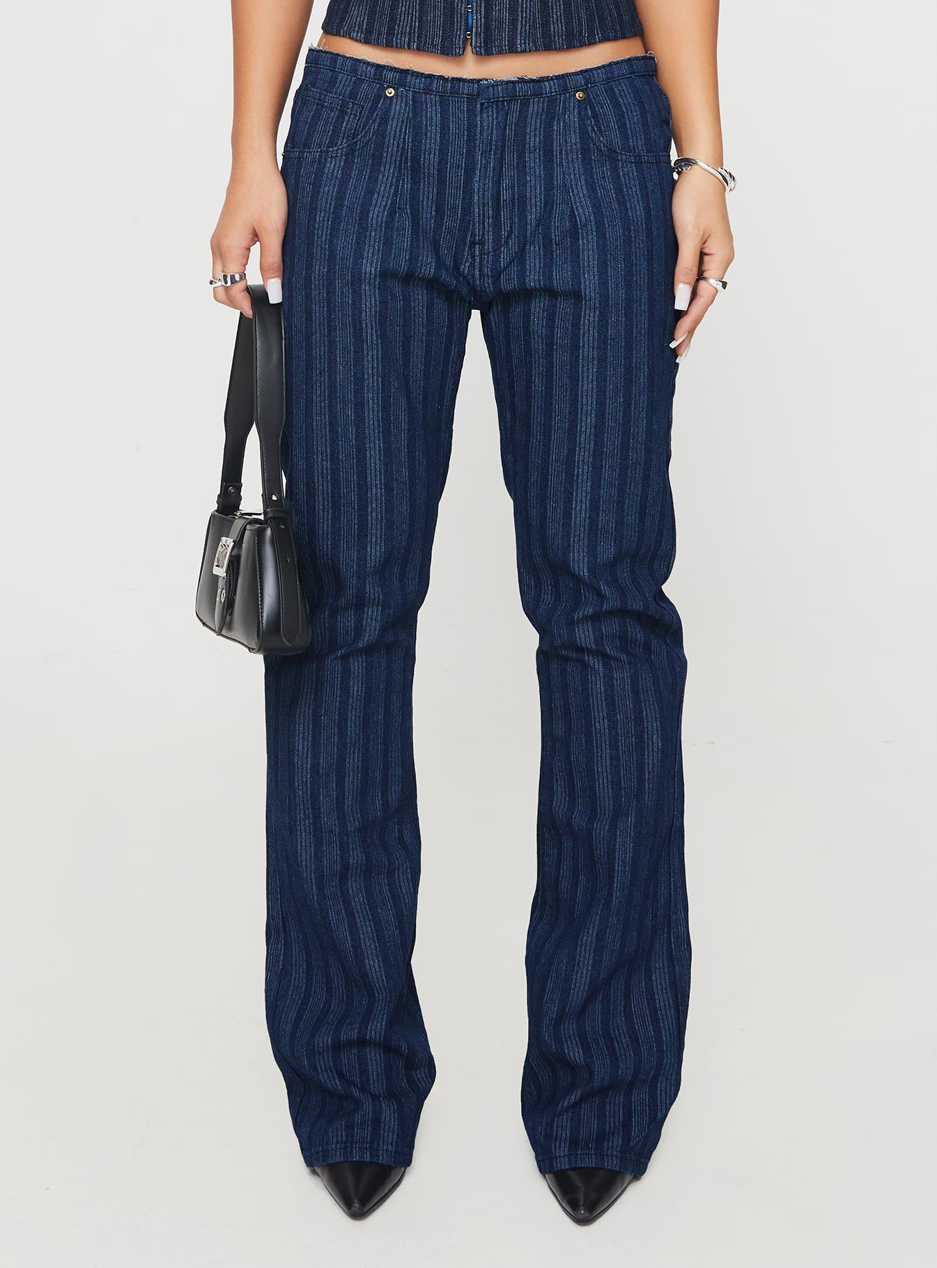 Charismatic Jean Dark Pinstripe Low Shipping Fee Online