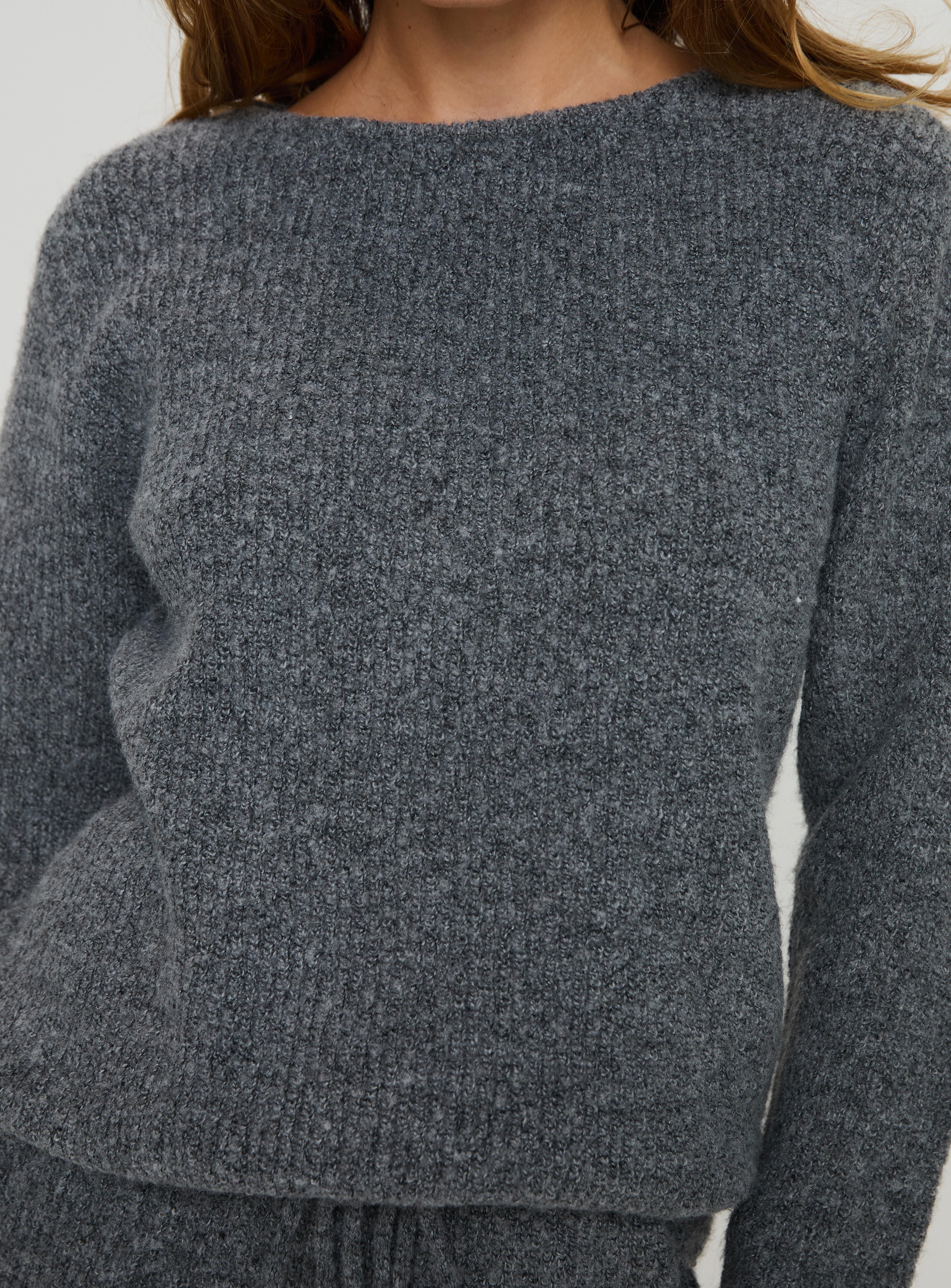 Abrams Rib Knit Crew Sweater Charcoal Marle Low Pice Fee Shipping Sale Online