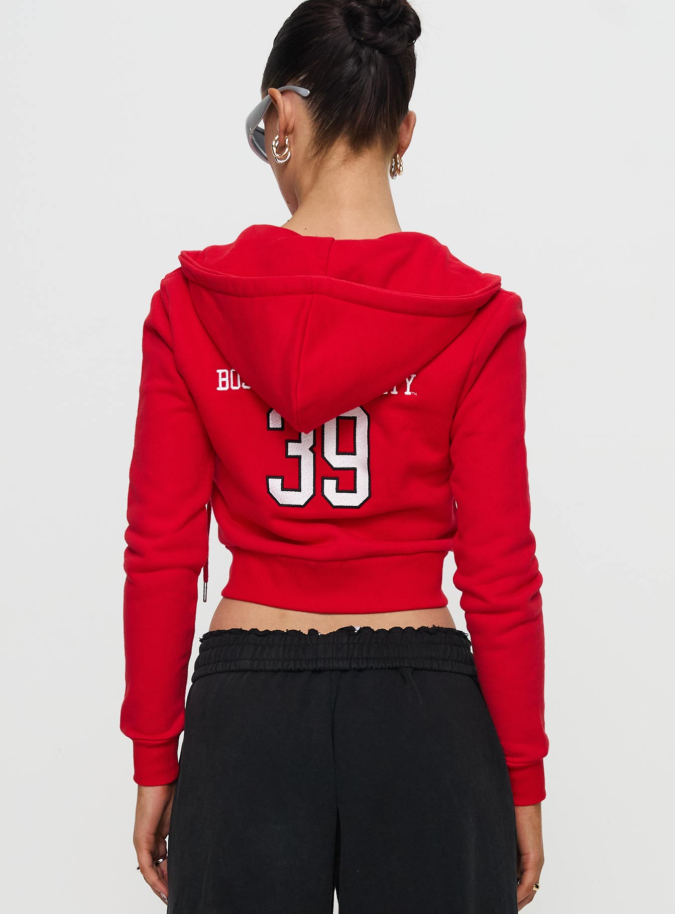 BU MIA Zip Sweater Red Outlet Low Pice Fee Shipping