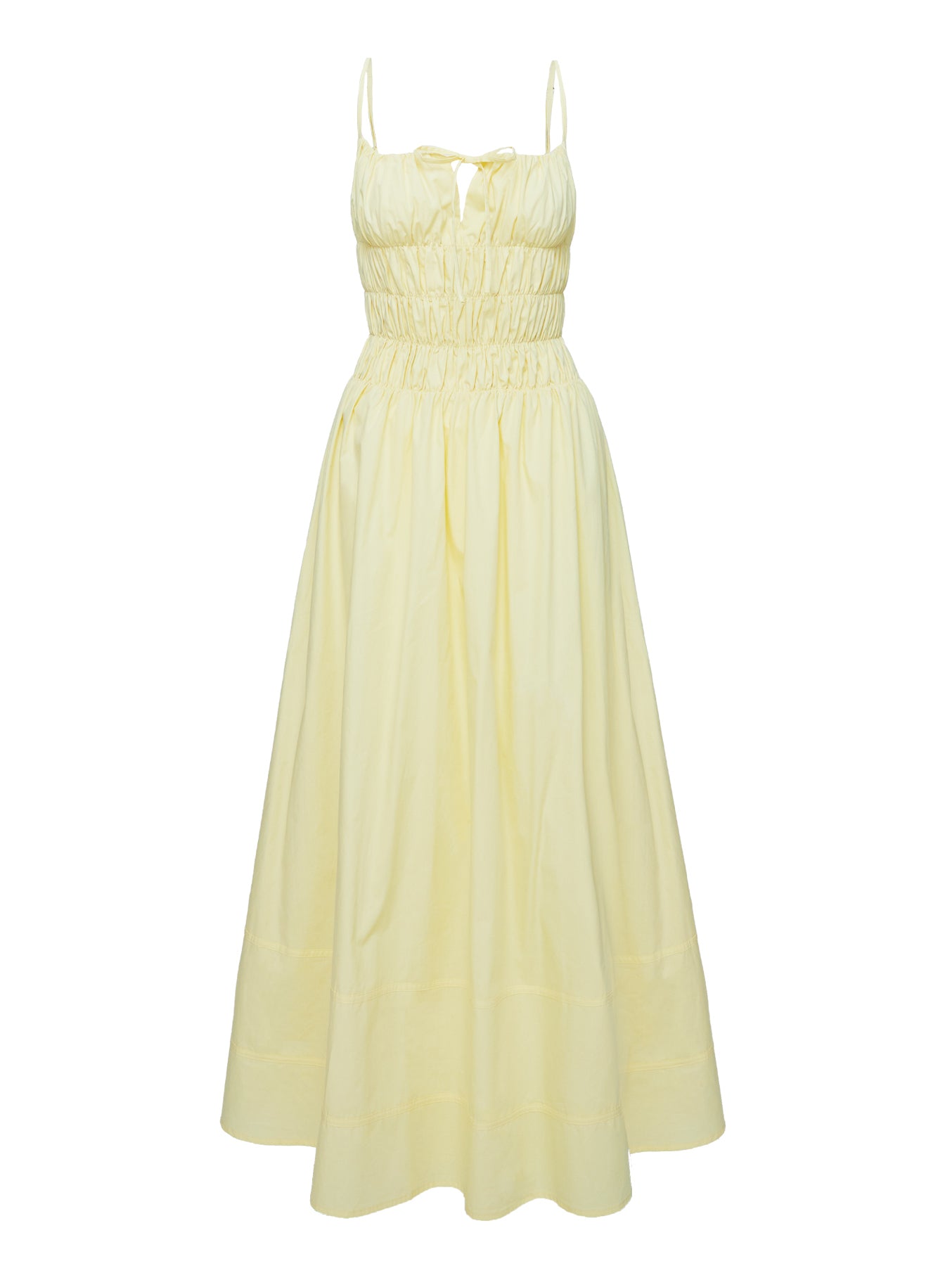 Loralei Shirred Maxi Dress Yellow Sale Professional