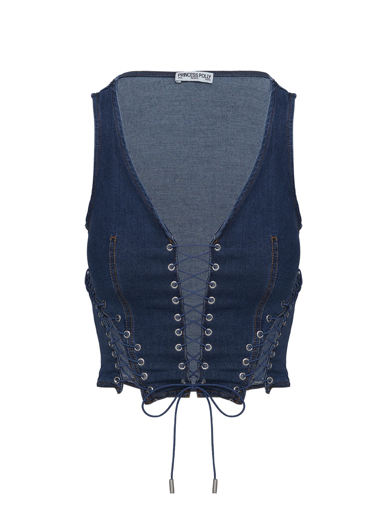 Edenette Top Mid Blue Wash Popular Online