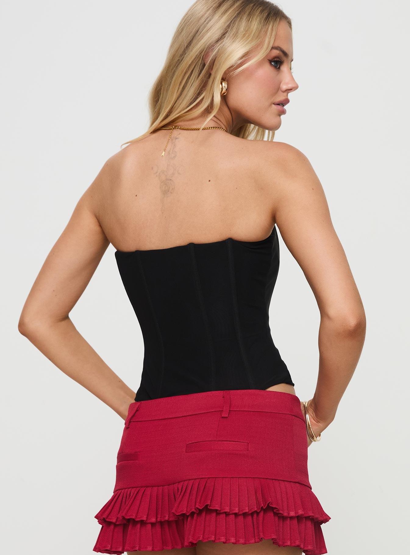 Moneypenny Strapless Top Black Discount With Mastercard