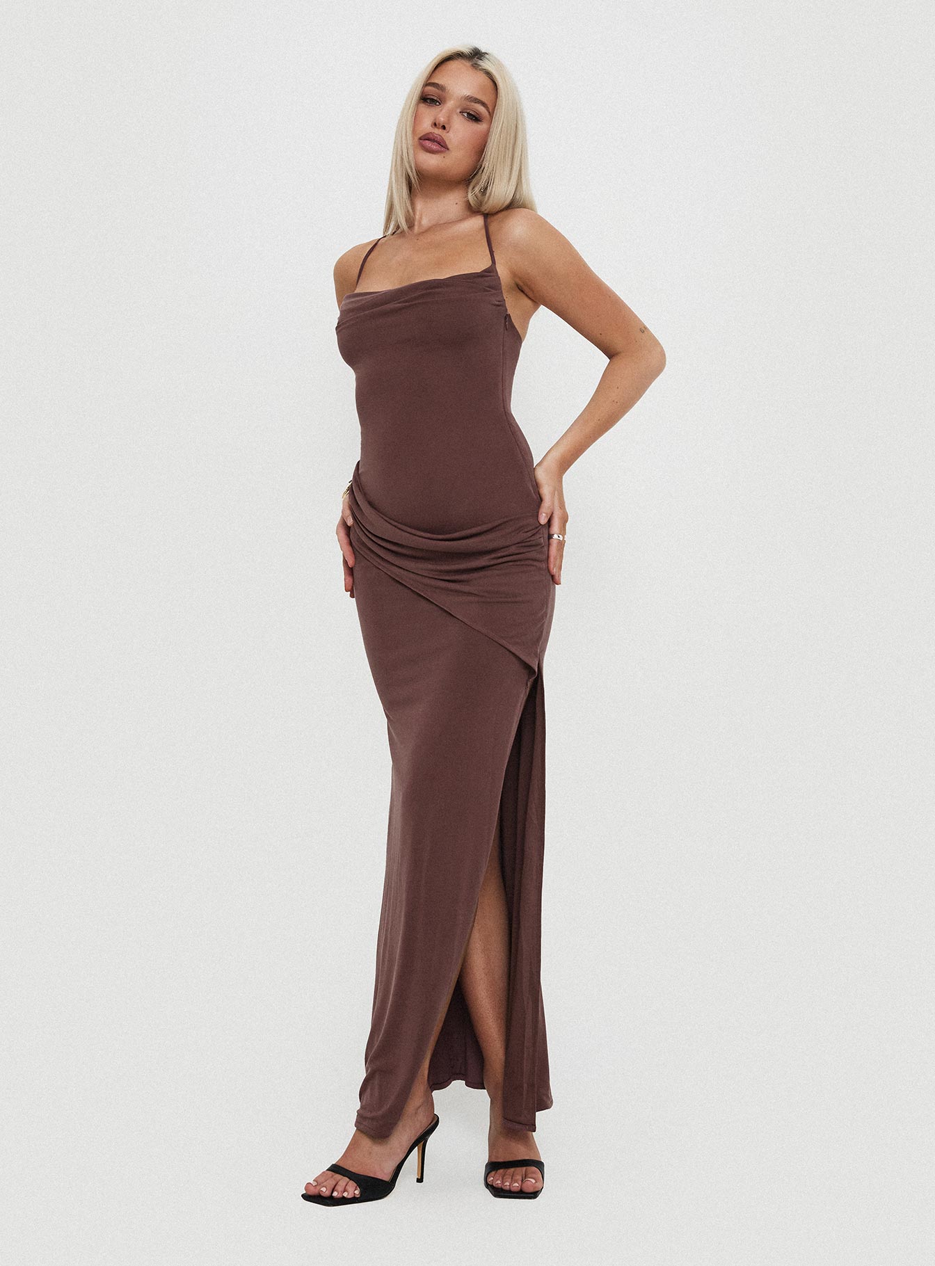 Marchesi Maxi Dress Chocolate Buy Online Cheap Pice