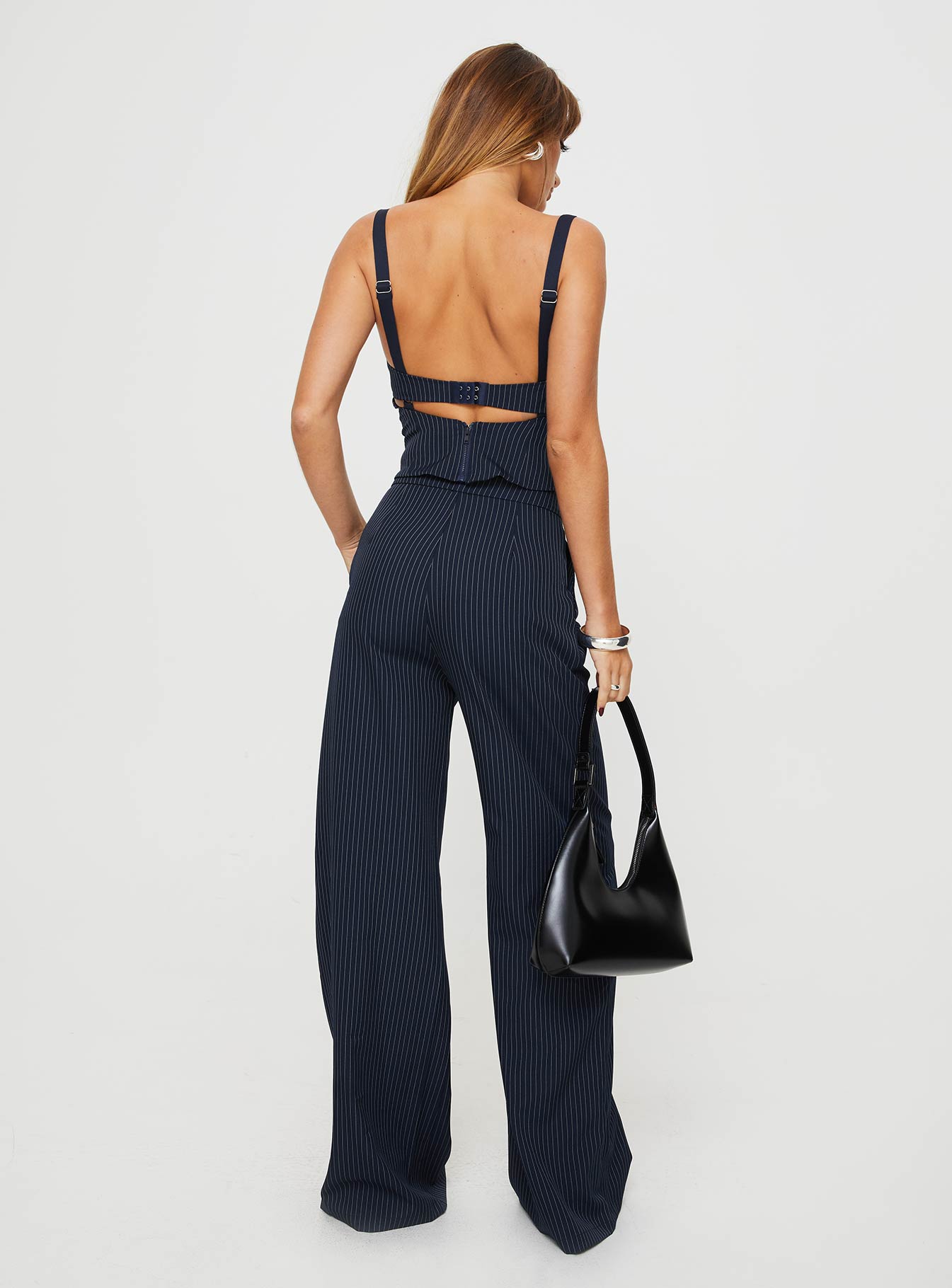 Briana Set Navy Pinstripe Tall Free Shipping Marketable