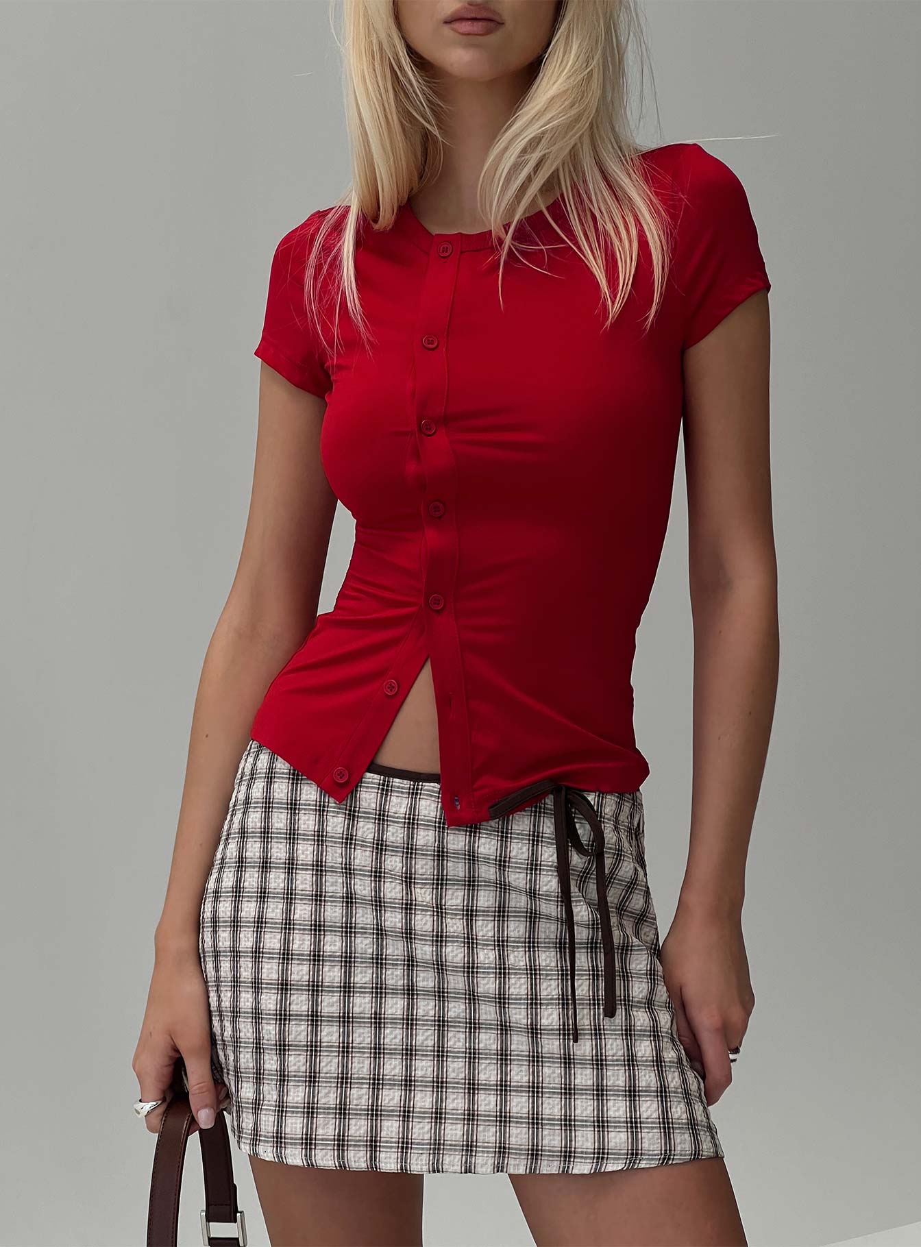 Calyssa Top Red Good Selling Online